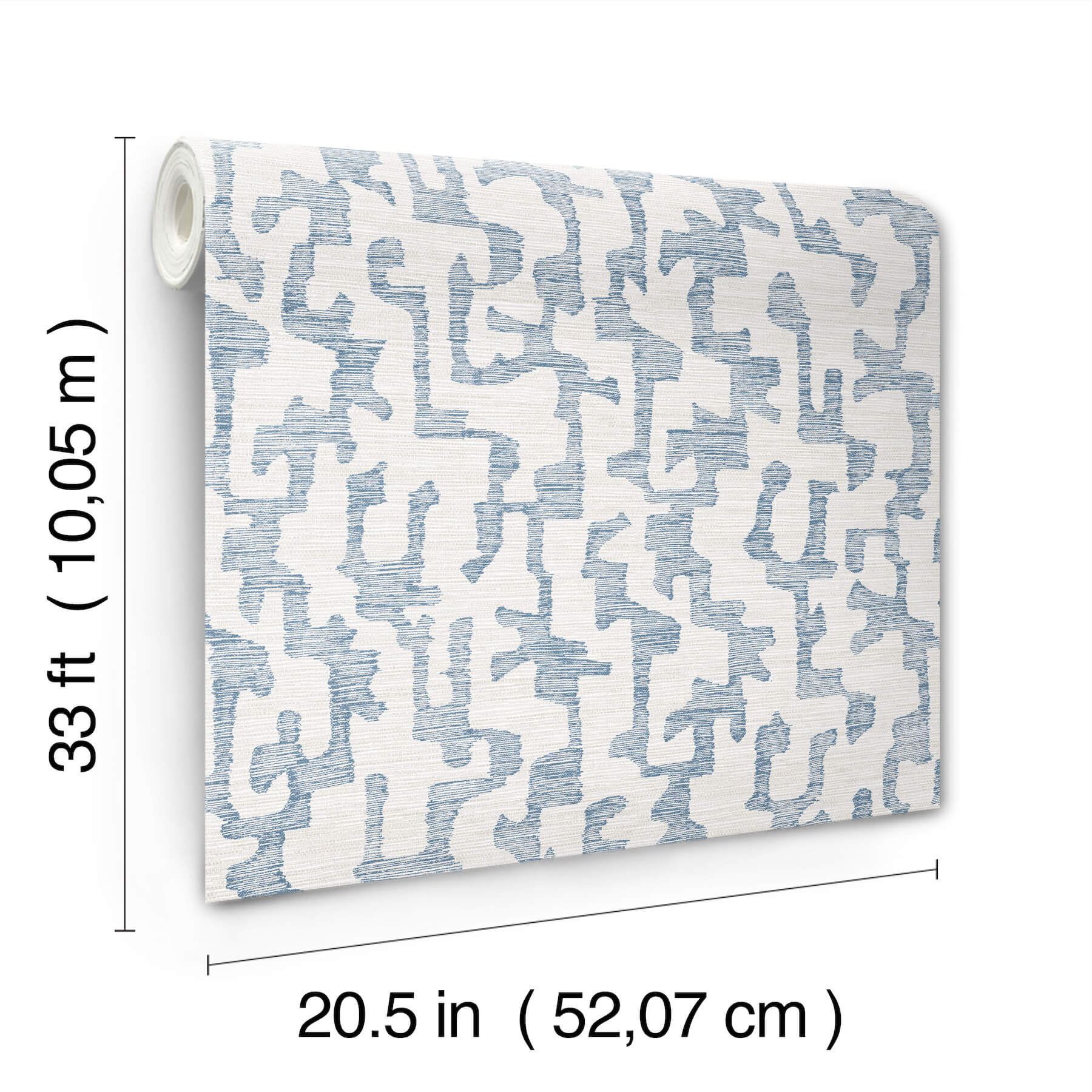 cipher-blue-geometric-faux-grasscloth-wallpaper-york-wallcoverings-4177-27701 - York Wallcoverings Papel pintado