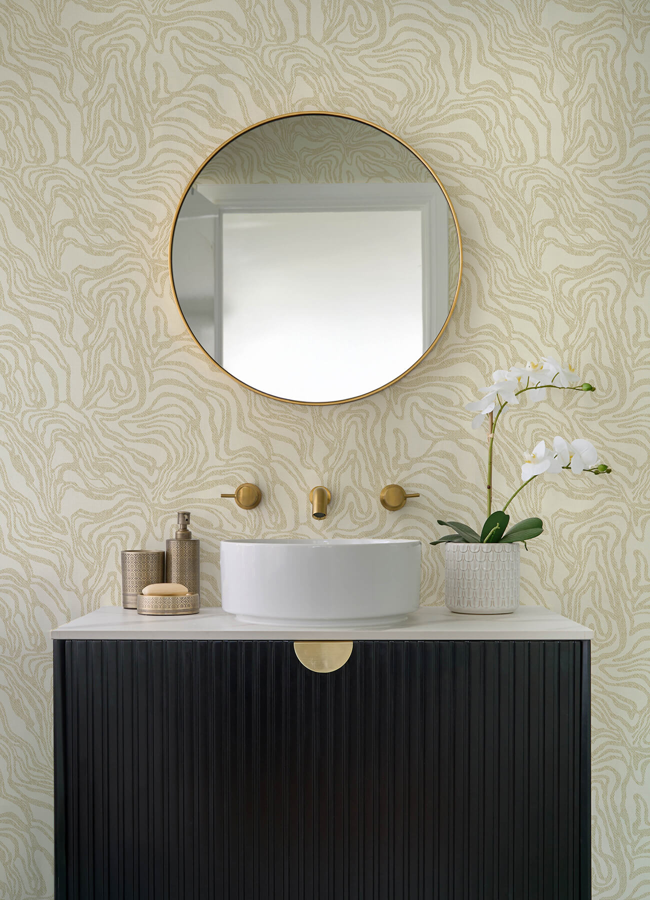 massar-gold-modern-marbled-wallpaper-york-wallcoverings-4177-27705 - York Wallcoverings Papel pintado