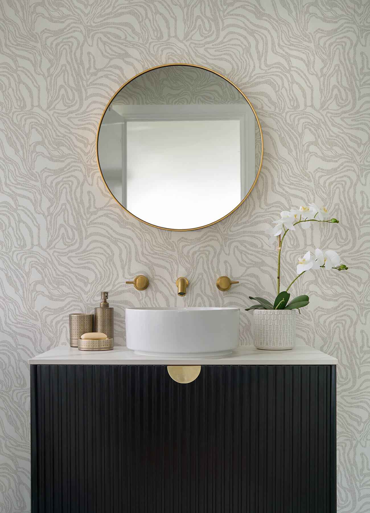Massar Taupe Modern Marbled Wallpaper - York Wallcoverings - 4177-27706 - York Wallcoverings Wallpaper