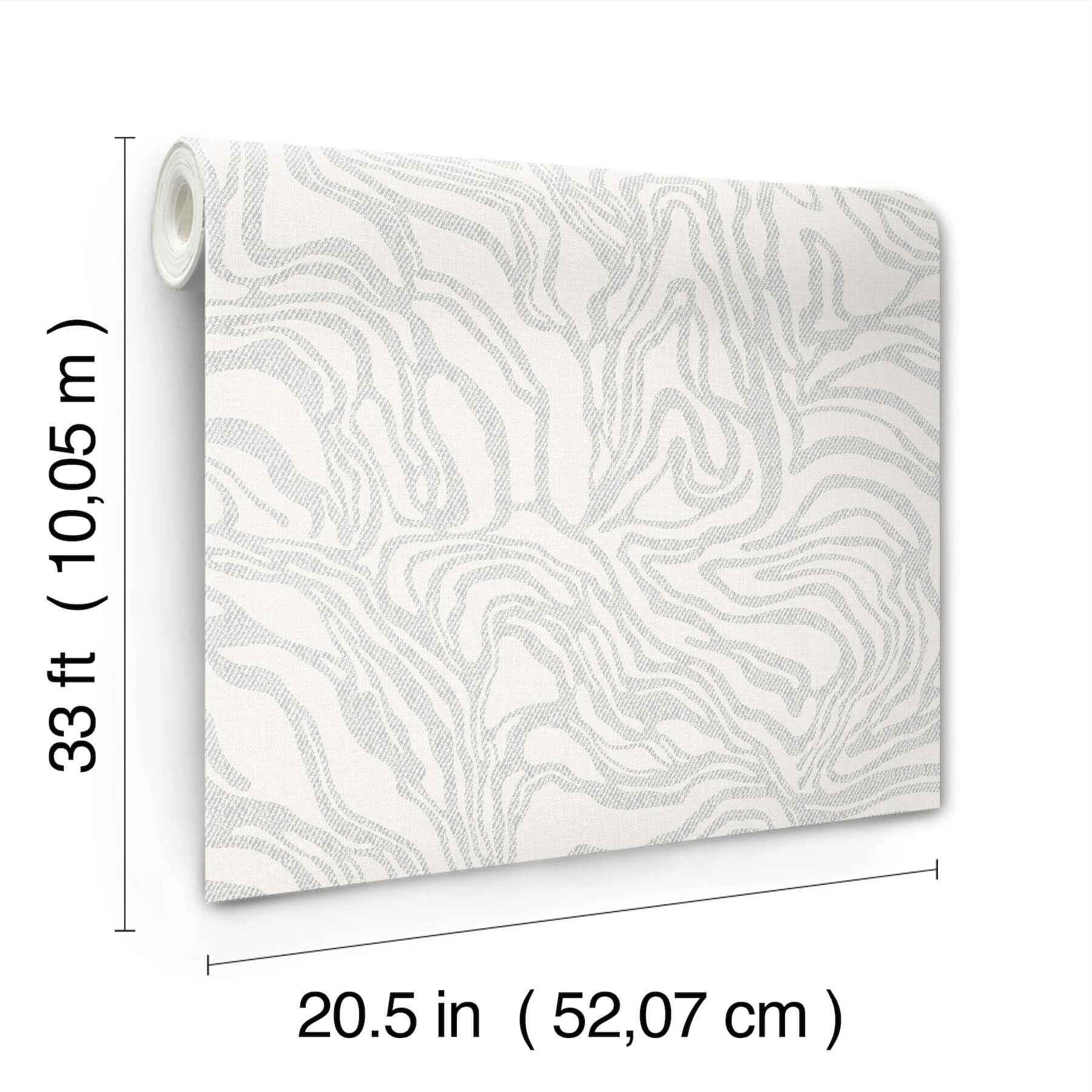 Massar Silver Modern Marbled Wallpaper - York Wallcoverings - 4177-27708 - York Wallcoverings Wallpaper