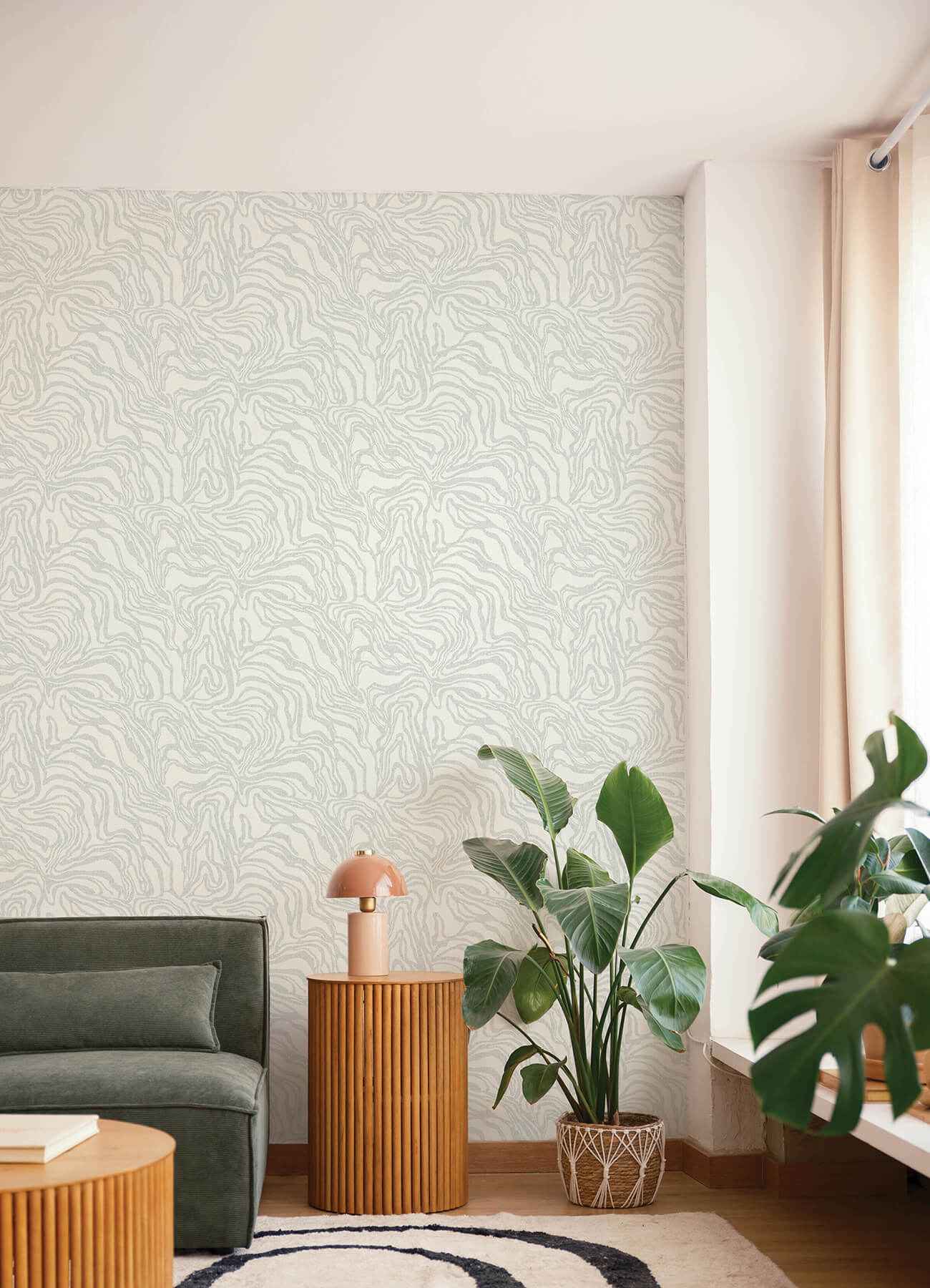 Massar Silver Modern Marbled Wallpaper - York Wallcoverings - 4177-27708 - York Wallcoverings Wallpaper
