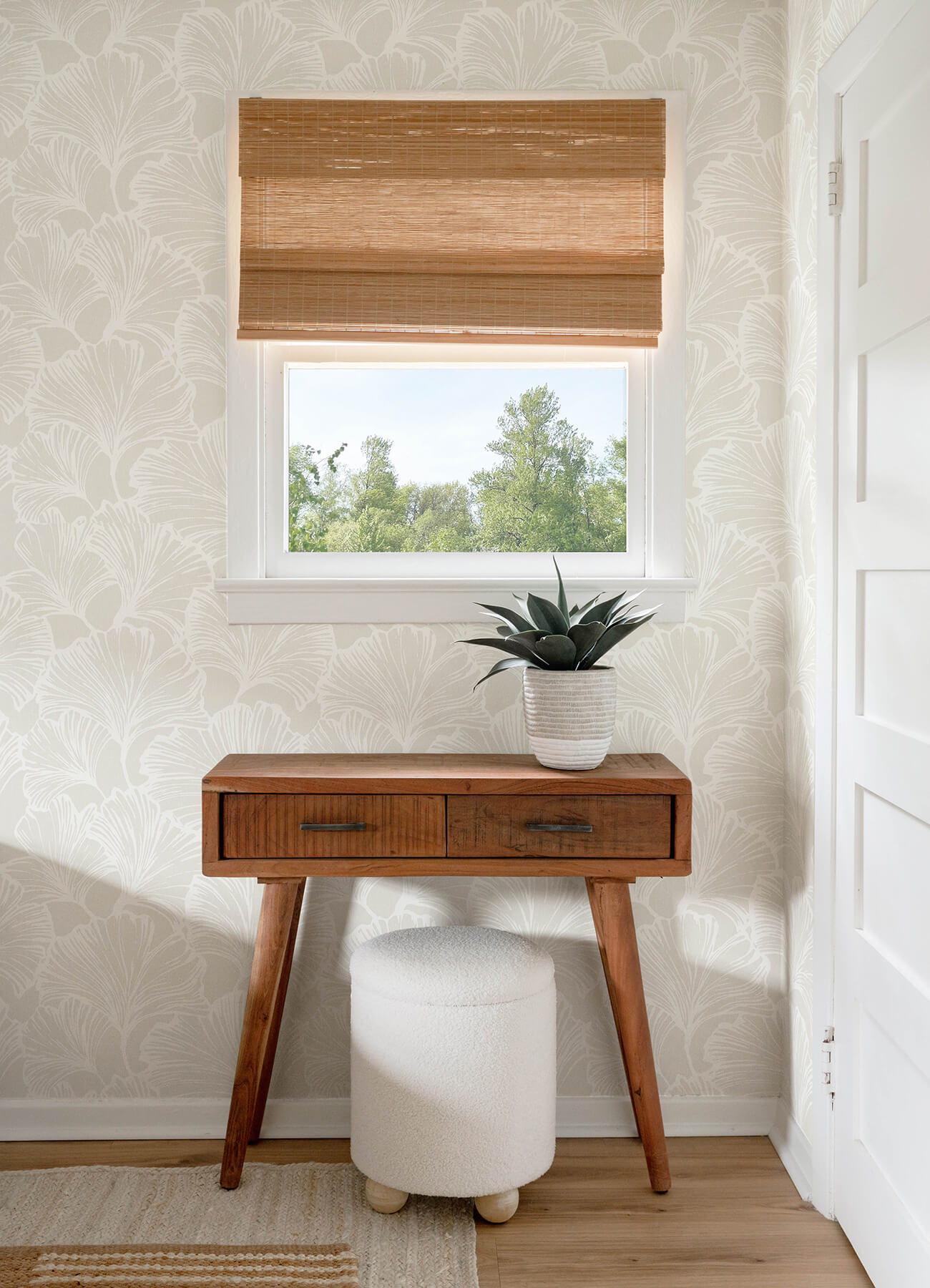 kyoto-dove-ginkgo-leaf-wallpaper-york-wallcoverings-4177-27710 - York Wallcoverings Papel pintado