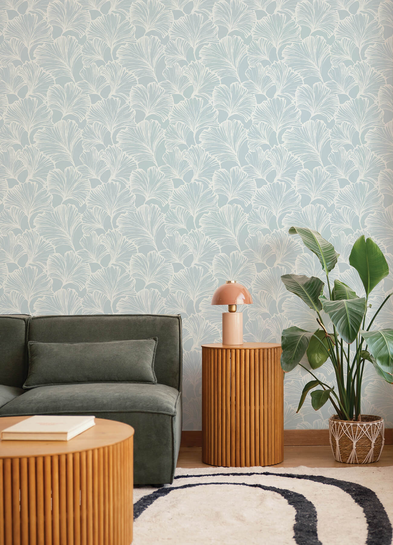kyoto-sky-ginkgo-leaf-wallpaper-york-wallcoverings-4177-27712 - York Wallcoverings Papel pintado