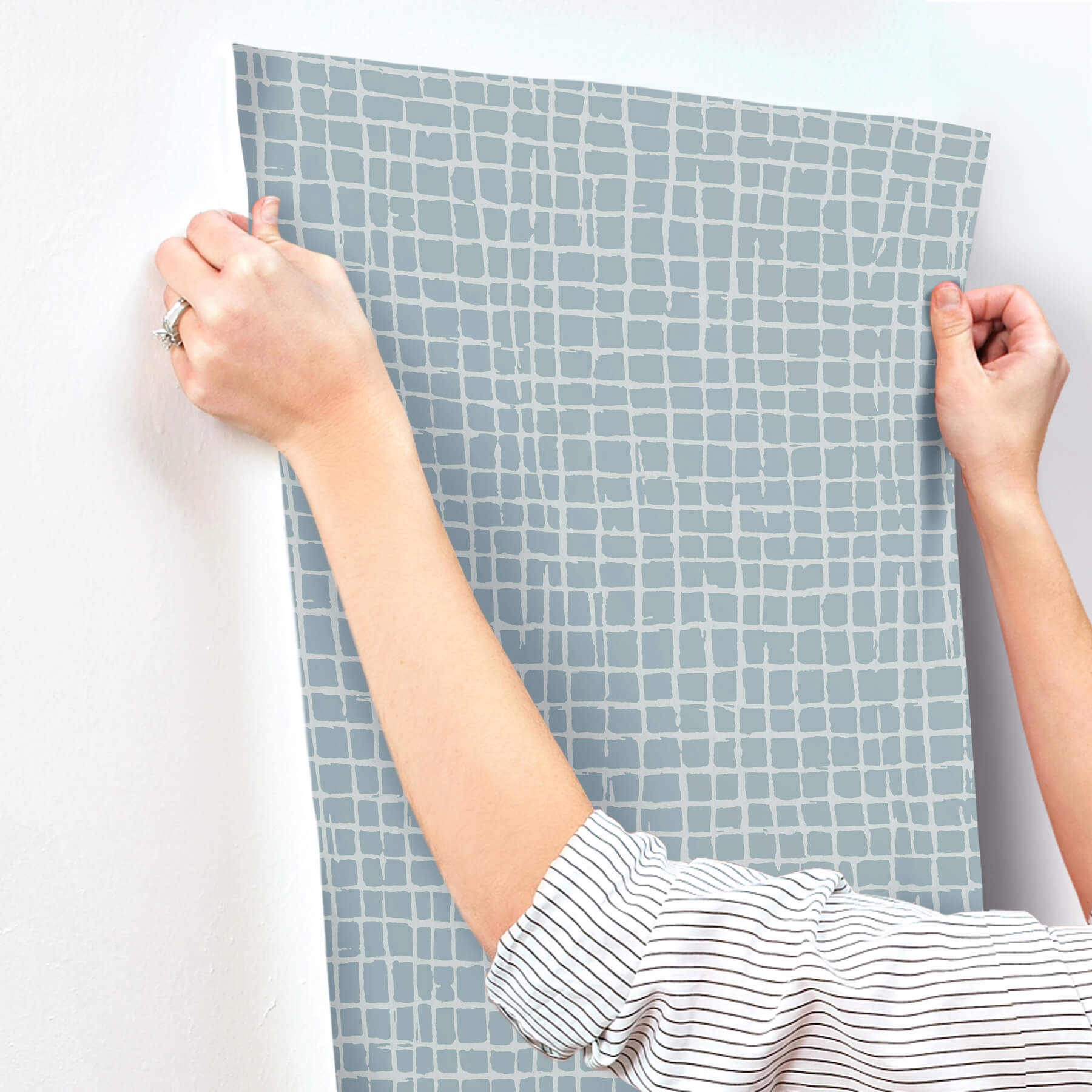 albin-sky-blue-gridline-wallpaper-york-wallcoverings-4177-27715 - York Wallcoverings Wallpaper