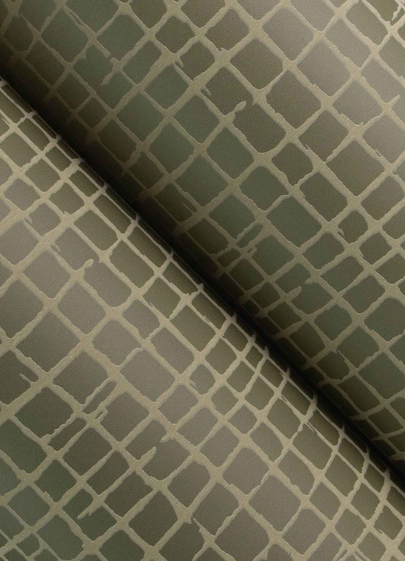 Albin Moss Gridline Wallpaper - York Wallcoverings - 4177-27718 - York Wallcoverings Wallpaper
