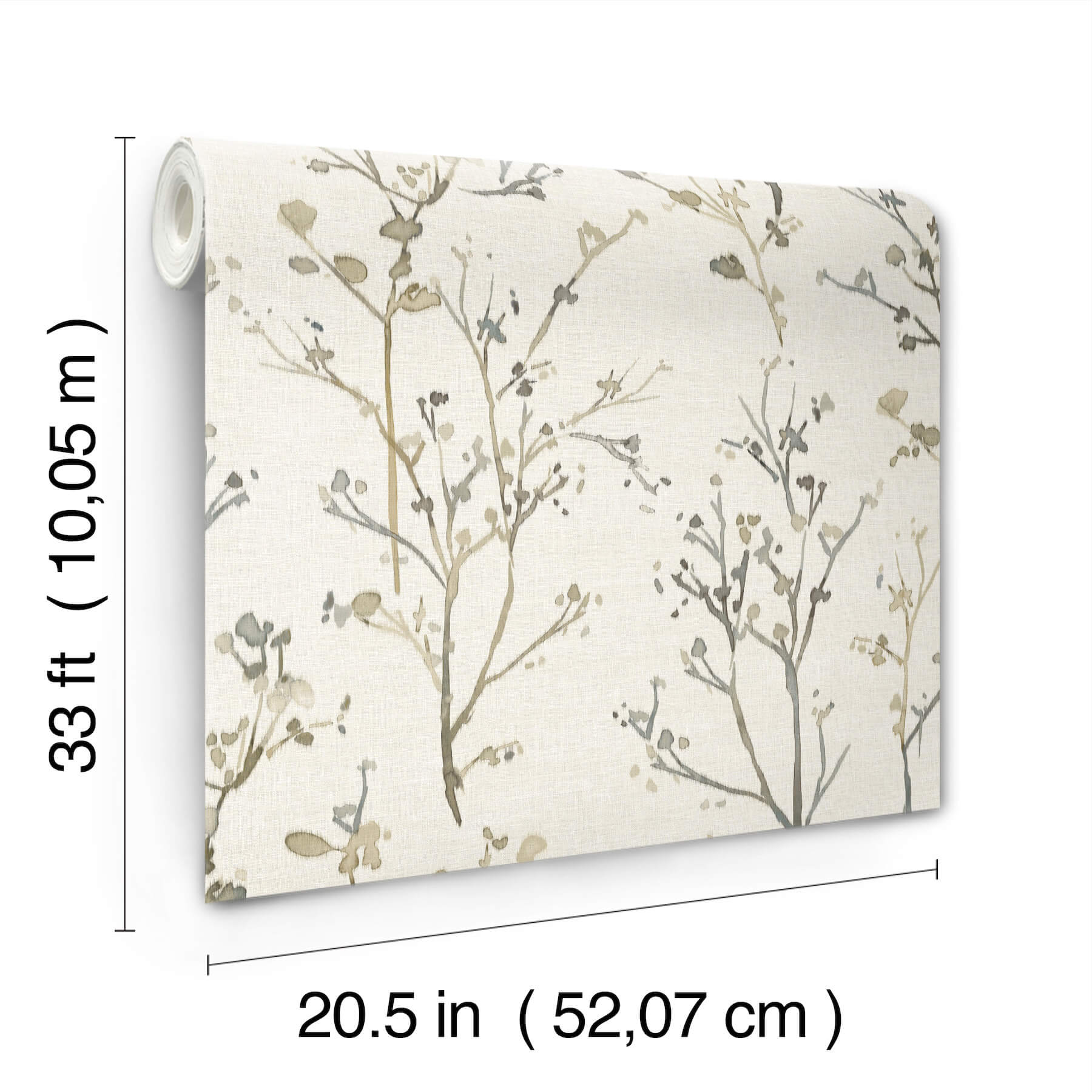 silverling-neutral-budding-branches-wallpaper-york-wallcoverings-4177-27720 - York Wallcoverings Papel pintado