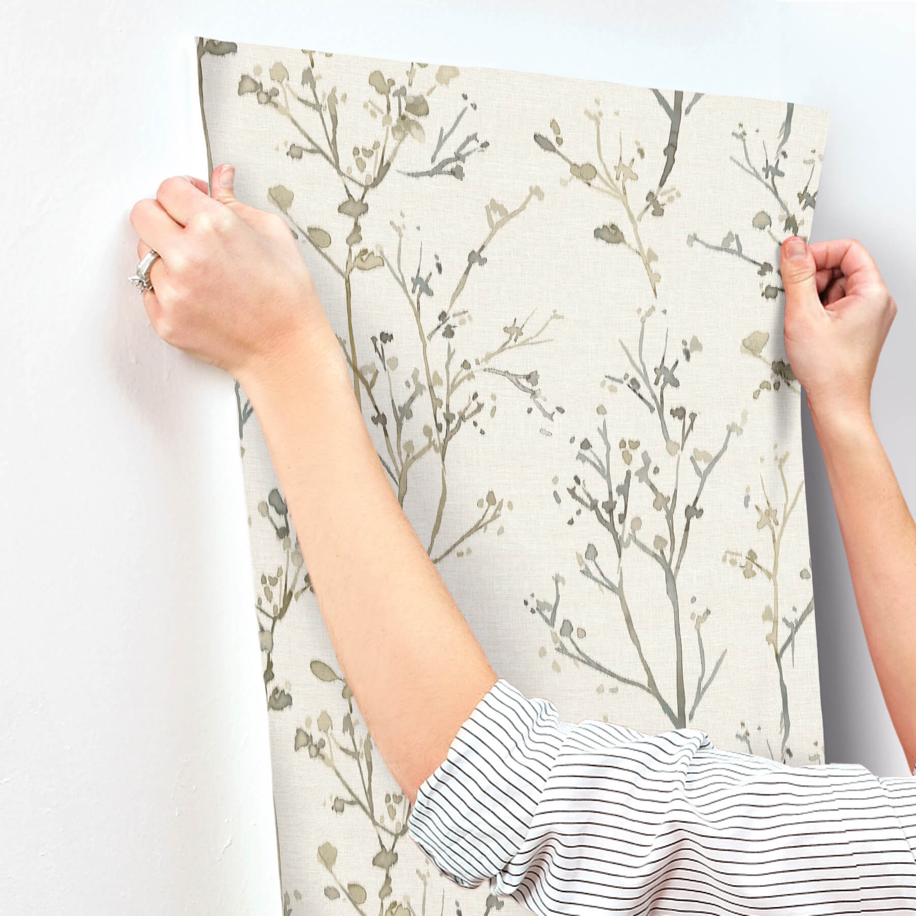 silverling-neutral-budding-branches-wallpaper-york-wallcoverings-4177-27720 - York Wallcoverings Wallpaper