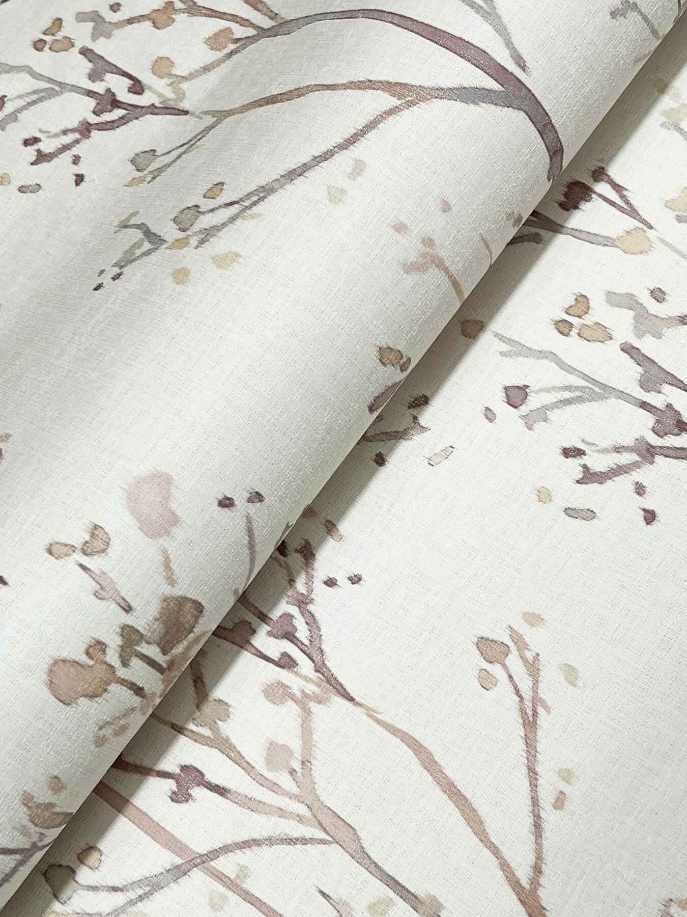 Silverling Lavender Budding Branches Wallpaper - York Wallcoverings - 4177-27722 - York Wallcoverings Wallpaper