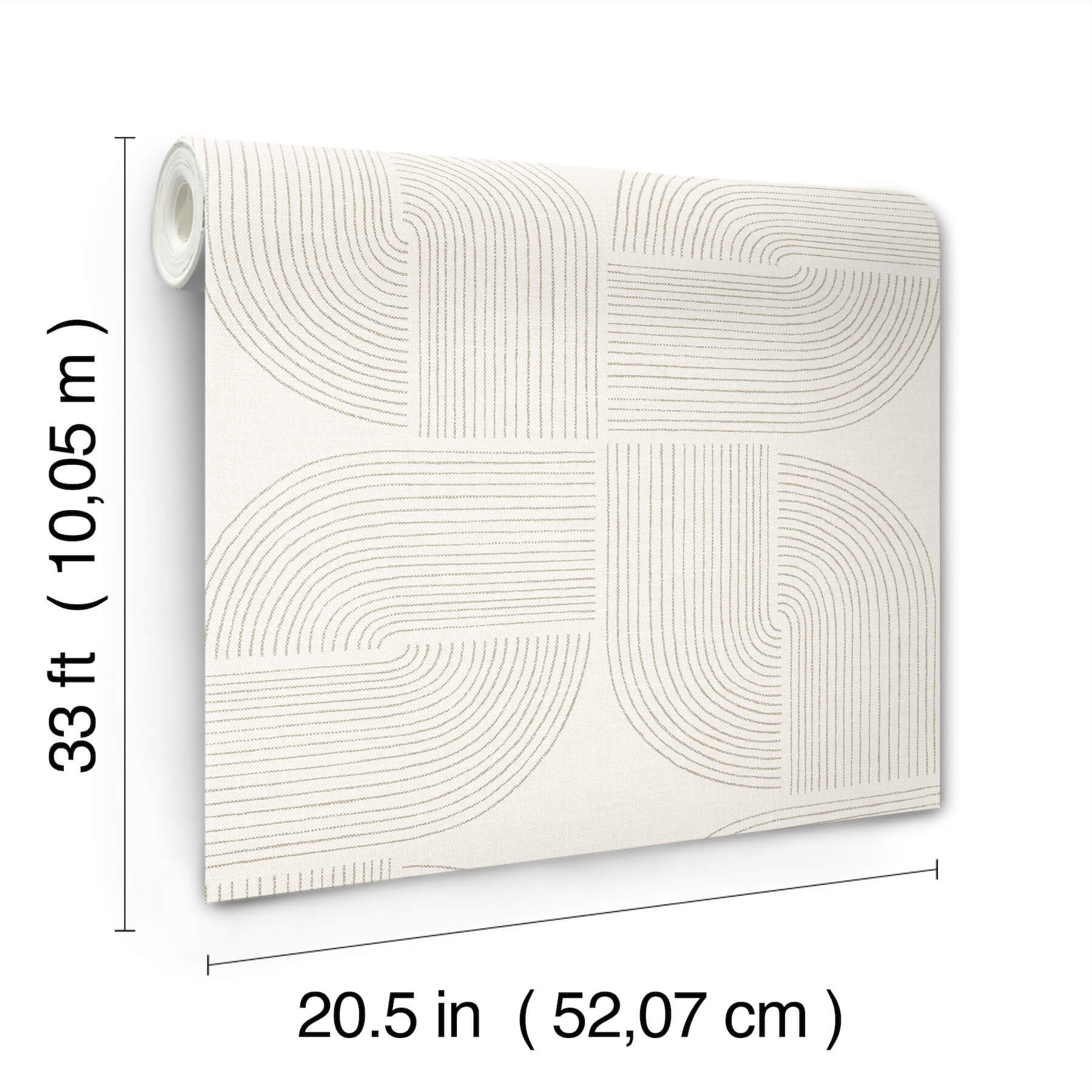 savoye-brown-spiral-arches-wallpaper-york-wallcoverings-4177-27724 - York Wallcoverings Papel pintado