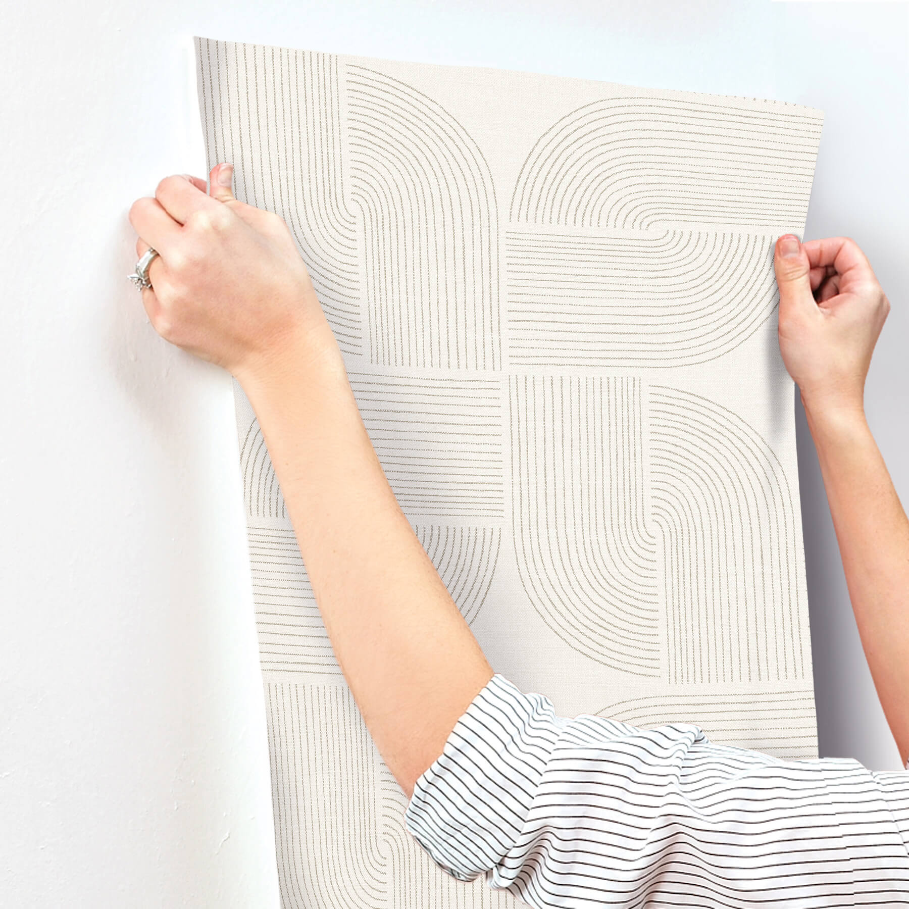 savoye-brown-spiral-arches-wallpaper-york-wallcoverings-4177-27724 - York Wallcoverings Wallpaper