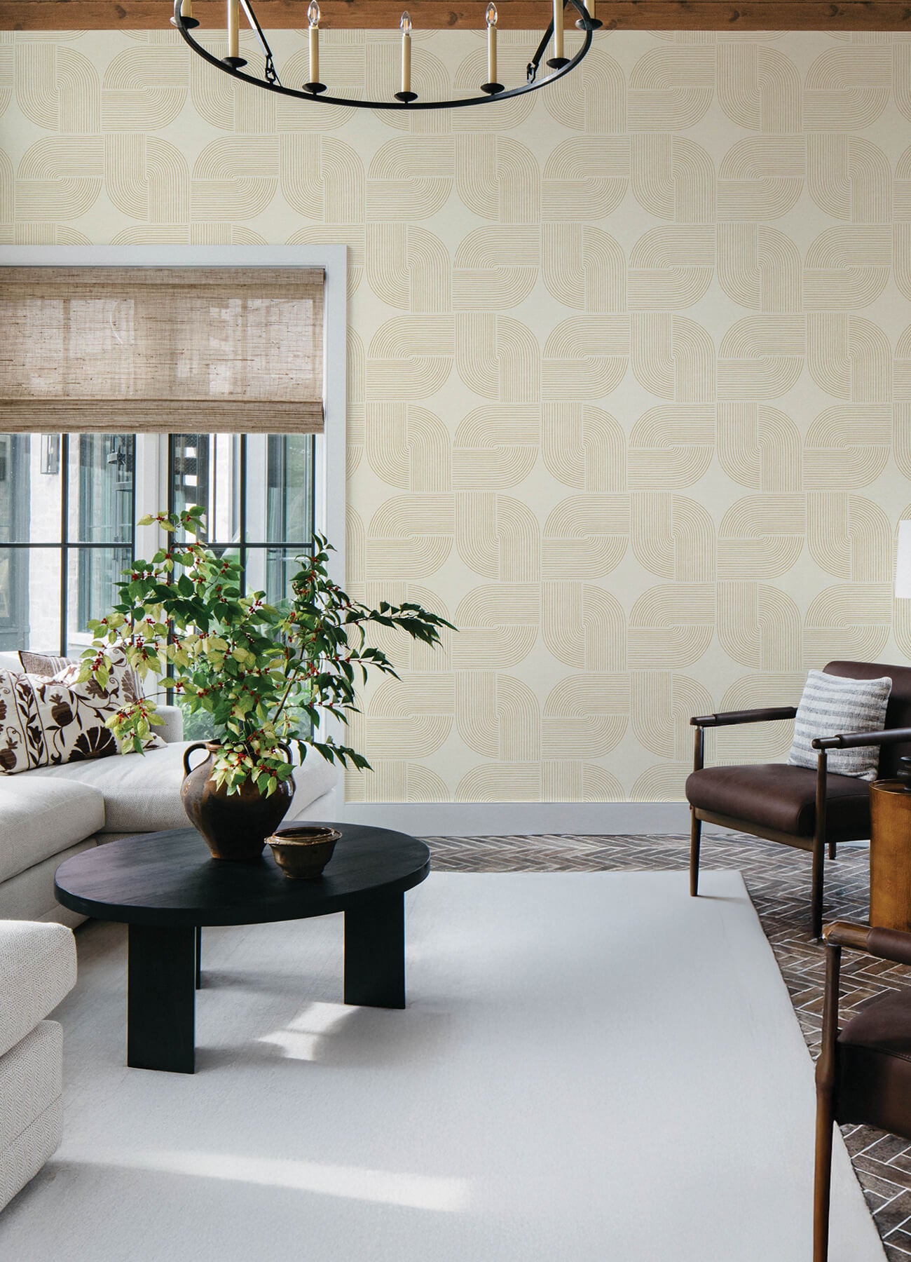 savoye-wheat-spiral-arches-wallpaper-york-wallcoverings-4177-27726 - York Wallcoverings Papel pintado