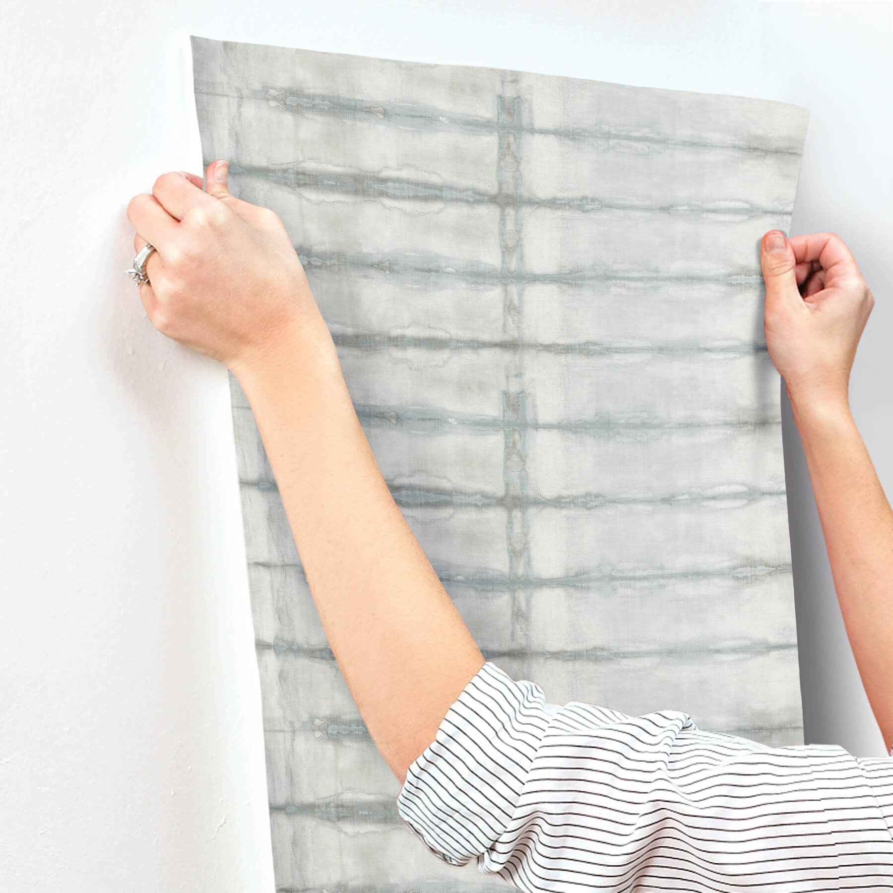 Modulus Denim Geometric Stripe Wallpaper - York Wallcoverings - 4177-27727 - York Wallcoverings Wallpaper