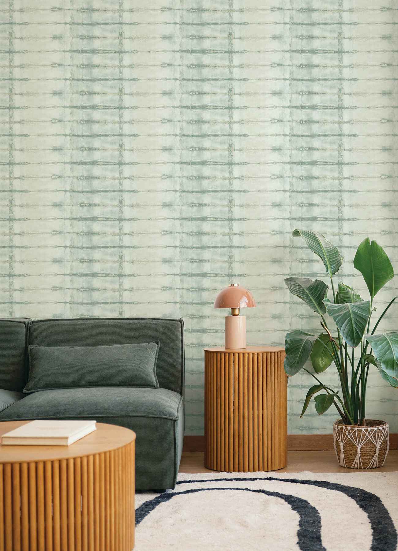 Modulus Seafoam Geometric Stripe Wallpaper - York Wallcoverings - 4177-27728 - York Wallcoverings Wallpaper