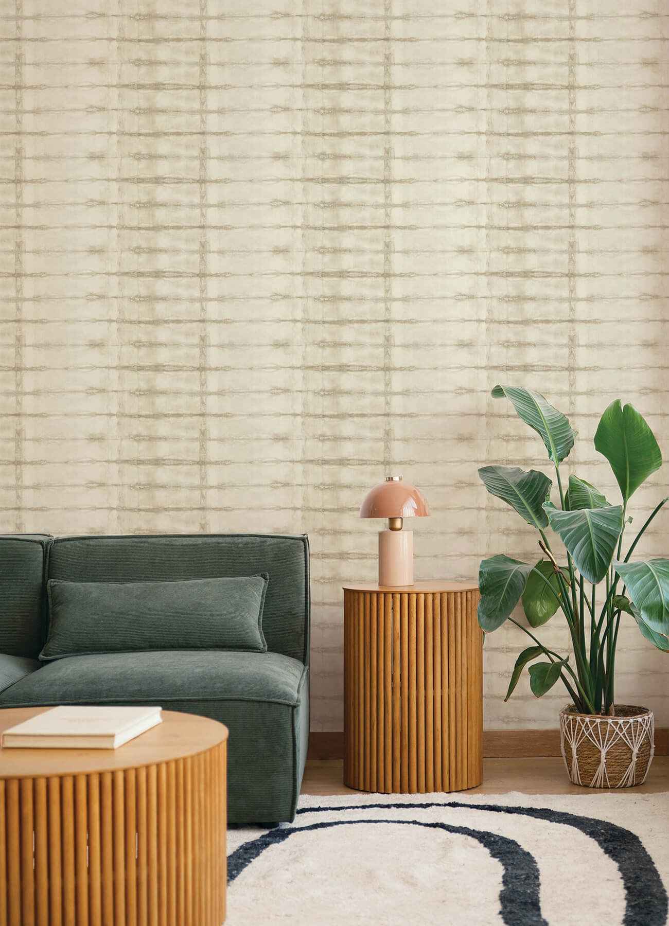 Modulus Beige Geometric Stripe Wallpaper - York Wallcoverings - 4177-27729 - York Wallcoverings Wallpaper