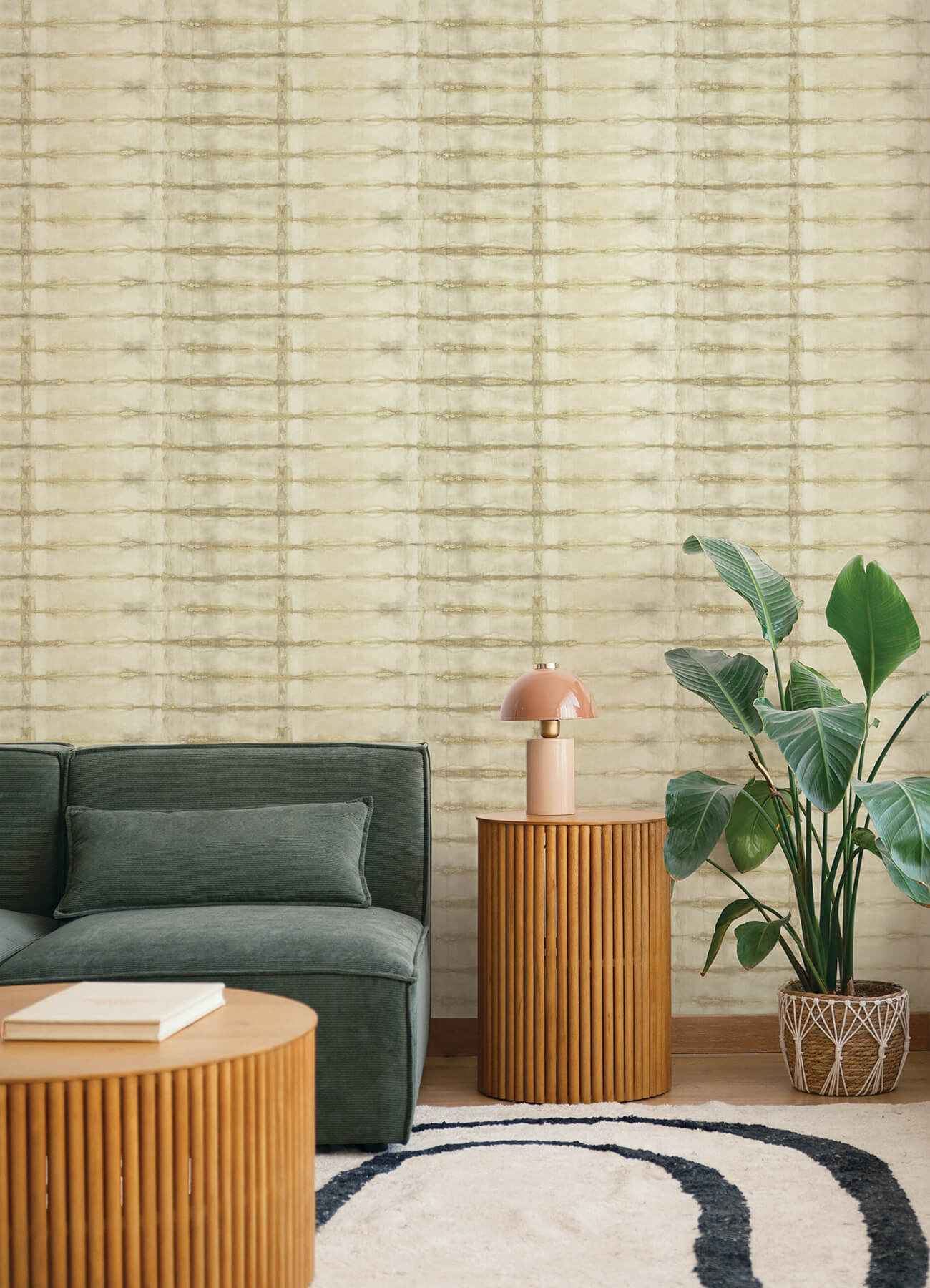 Modulus Wheat Geometric Stripe Wallpaper - York Wallcoverings - 4177-27730 - York Wallcoverings Wallpaper