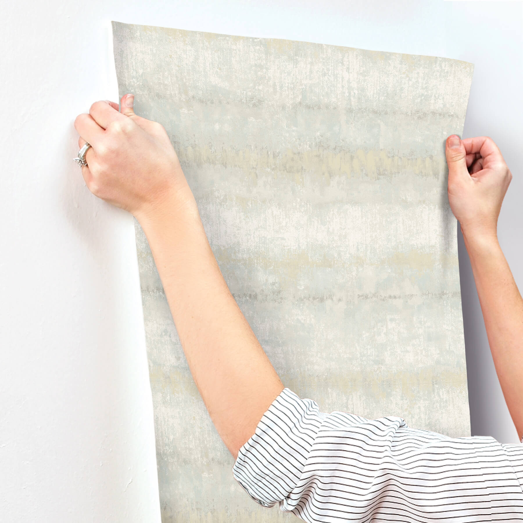 morningtide-seafoam-textured-stripe-wallpaper-york-wallcoverings-4177-27732 - York Wallcoverings Papel pintado