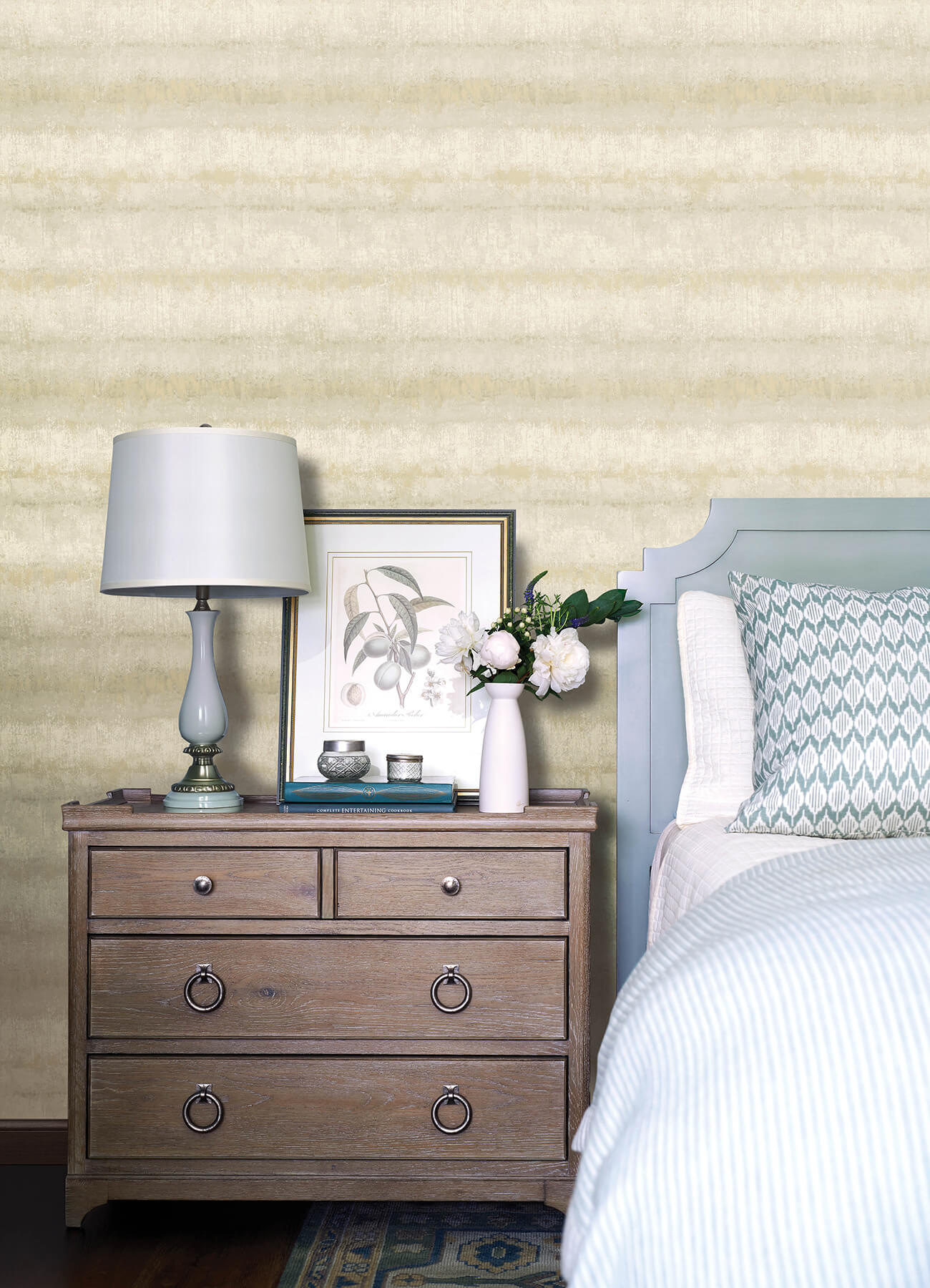morningtide-neutral-textured-stripe-wallpaper-york-wallcoverings-4177-27734 - York Wallcoverings Papel pintado