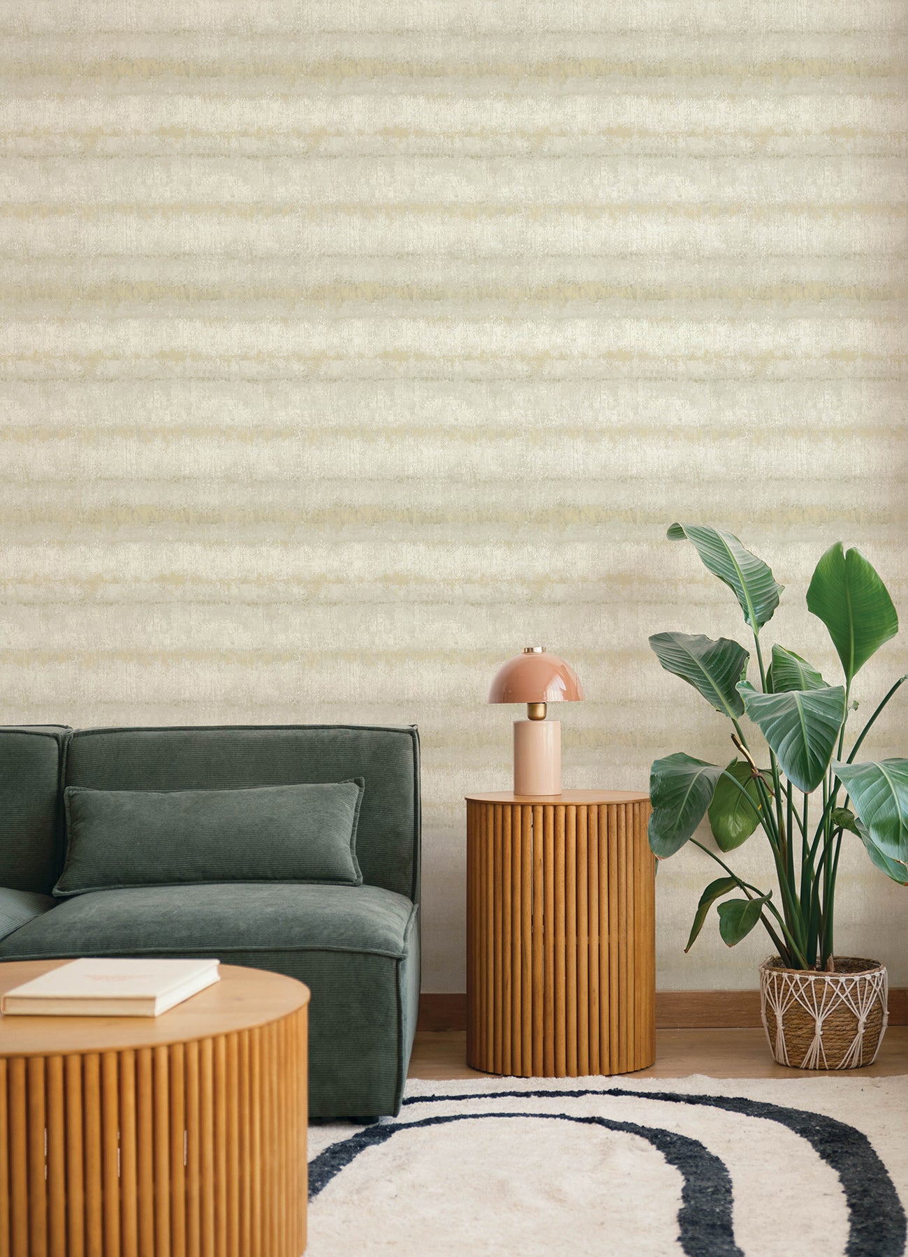 Morningtide Neutral Textured Stripe Wallpaper - York Wallcoverings - 4177-27734 - York Wallcoverings Wallpaper