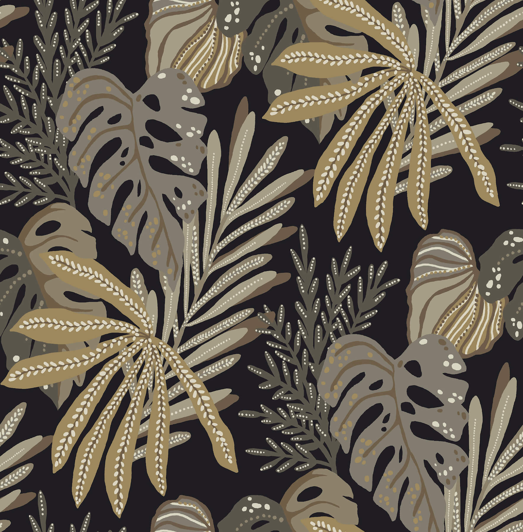 alocasia-neutral-tropical-foliage-wallpaper-york-wallcoverings-4177-27736 - York Wallcoverings Papel pintado