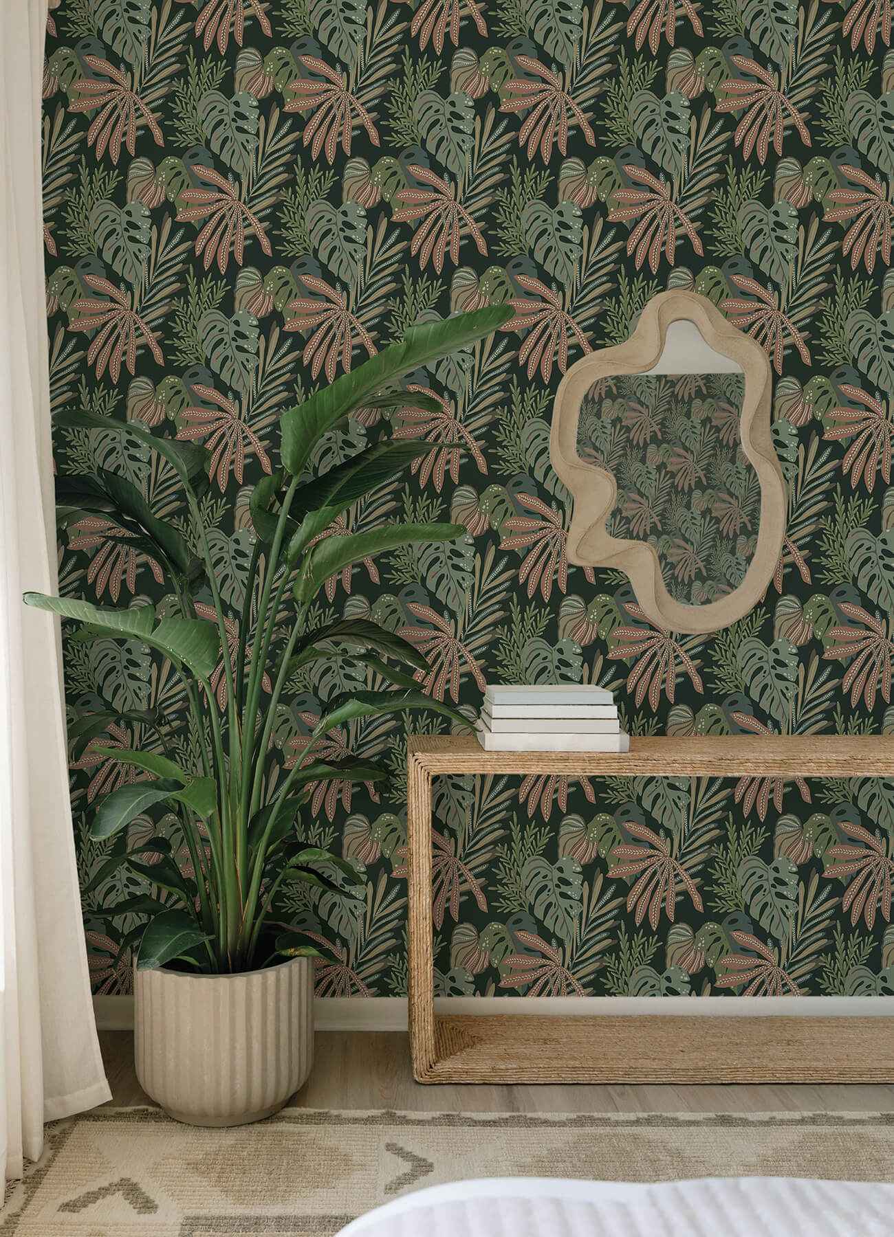 Alocasia Multicolor Tropical Foliage Wallpaper - York Wallcoverings - 4177-27737 - York Wallcoverings Wallpaper