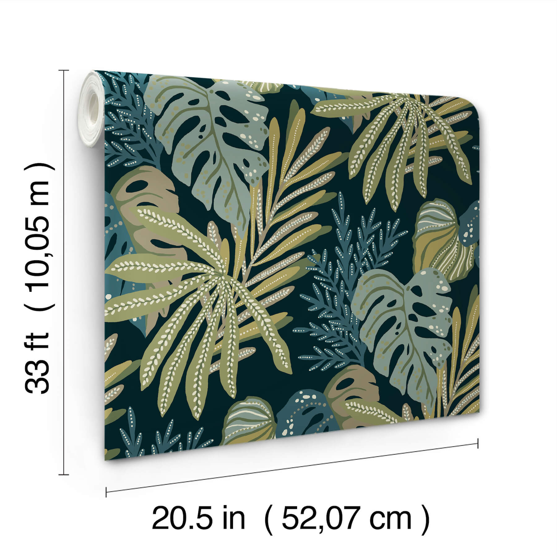 alocasia-green-tropical-foliage-wallpaper-york-wallcoverings-4177-27739 - York Wallcoverings Papel pintado