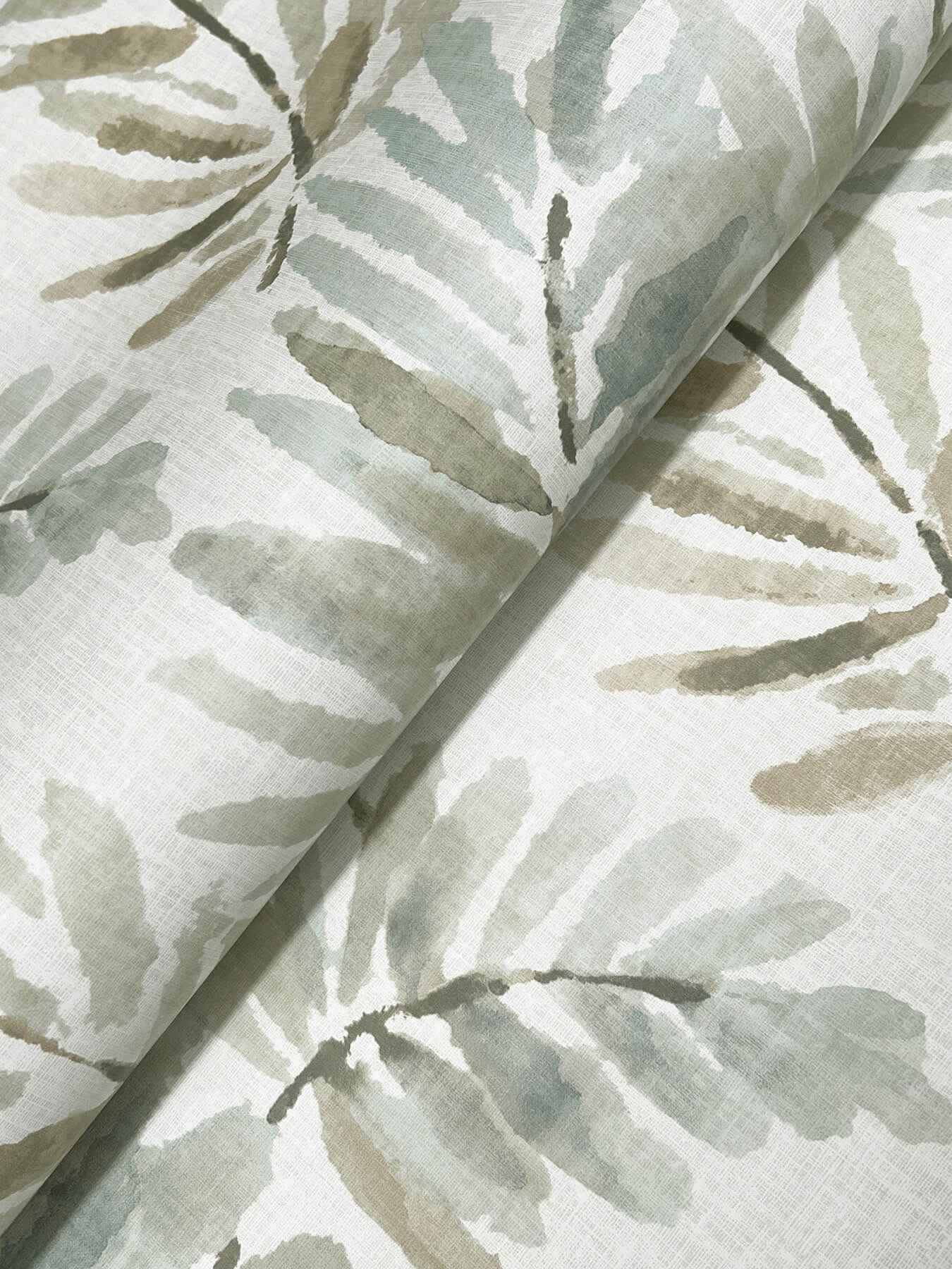 Serenade Aqua Ferns Wallpaper - York Wallcoverings - 4177-27740 - York Wallcoverings Wallpaper
