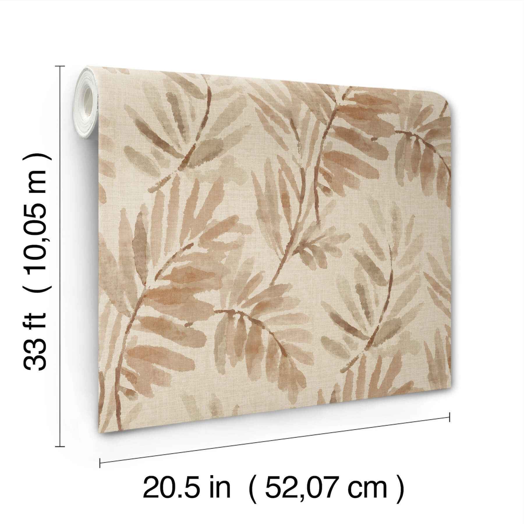 Serenade Blush Ferns Wallpaper - York Wallcoverings - 4177-27742 - York Wallcoverings Wallpaper