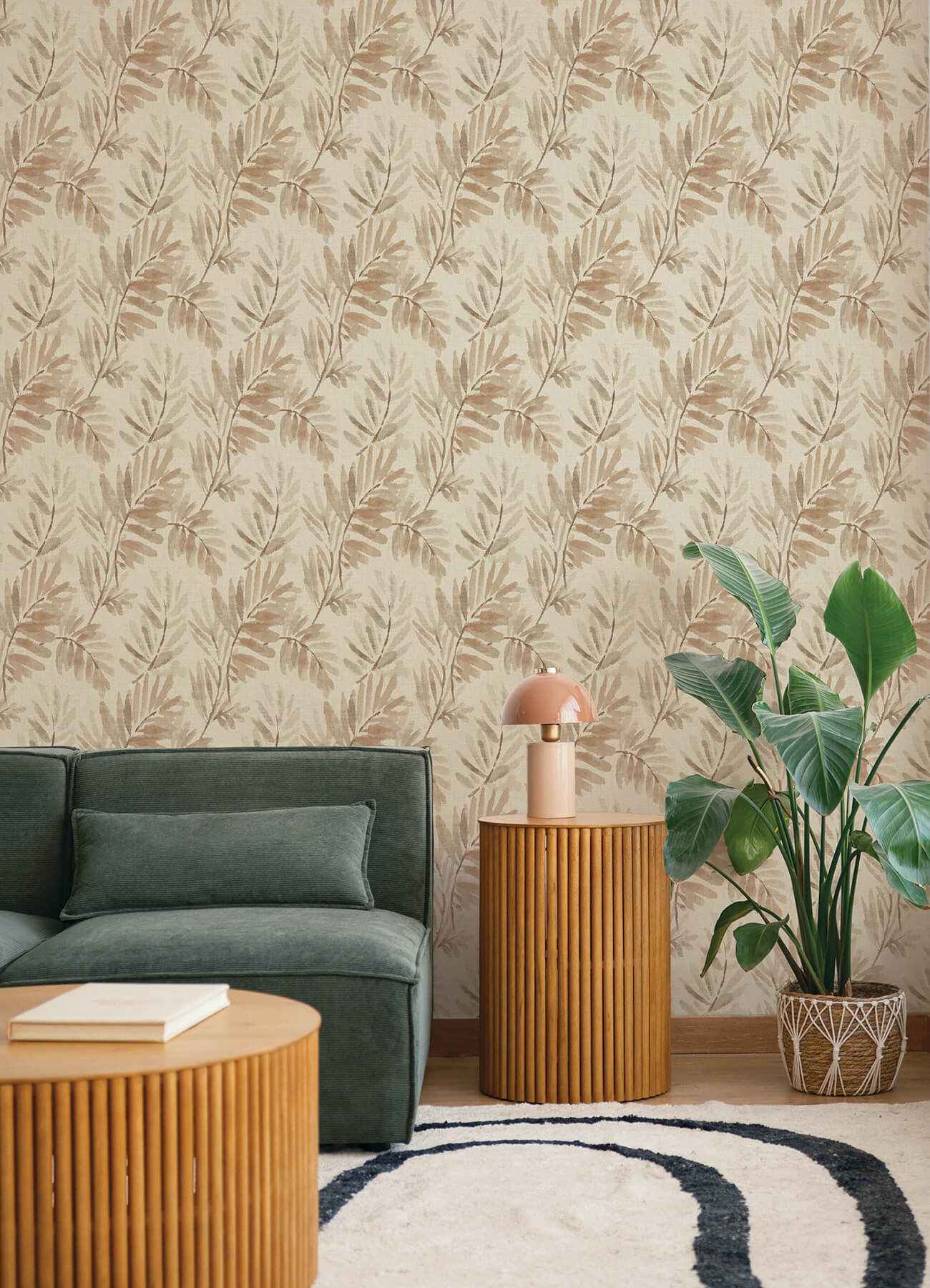 Serenade Blush Ferns Wallpaper - York Wallcoverings - 4177-27742 - York Wallcoverings Wallpaper