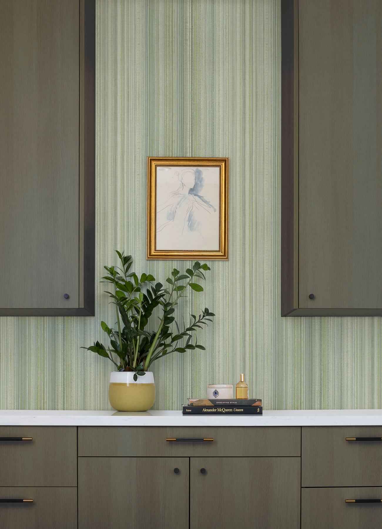 Elan Sea Green Ombre Stripe Wallpaper - York Wallcoverings - 4177-27746 - York Wallcoverings Wallpaper
