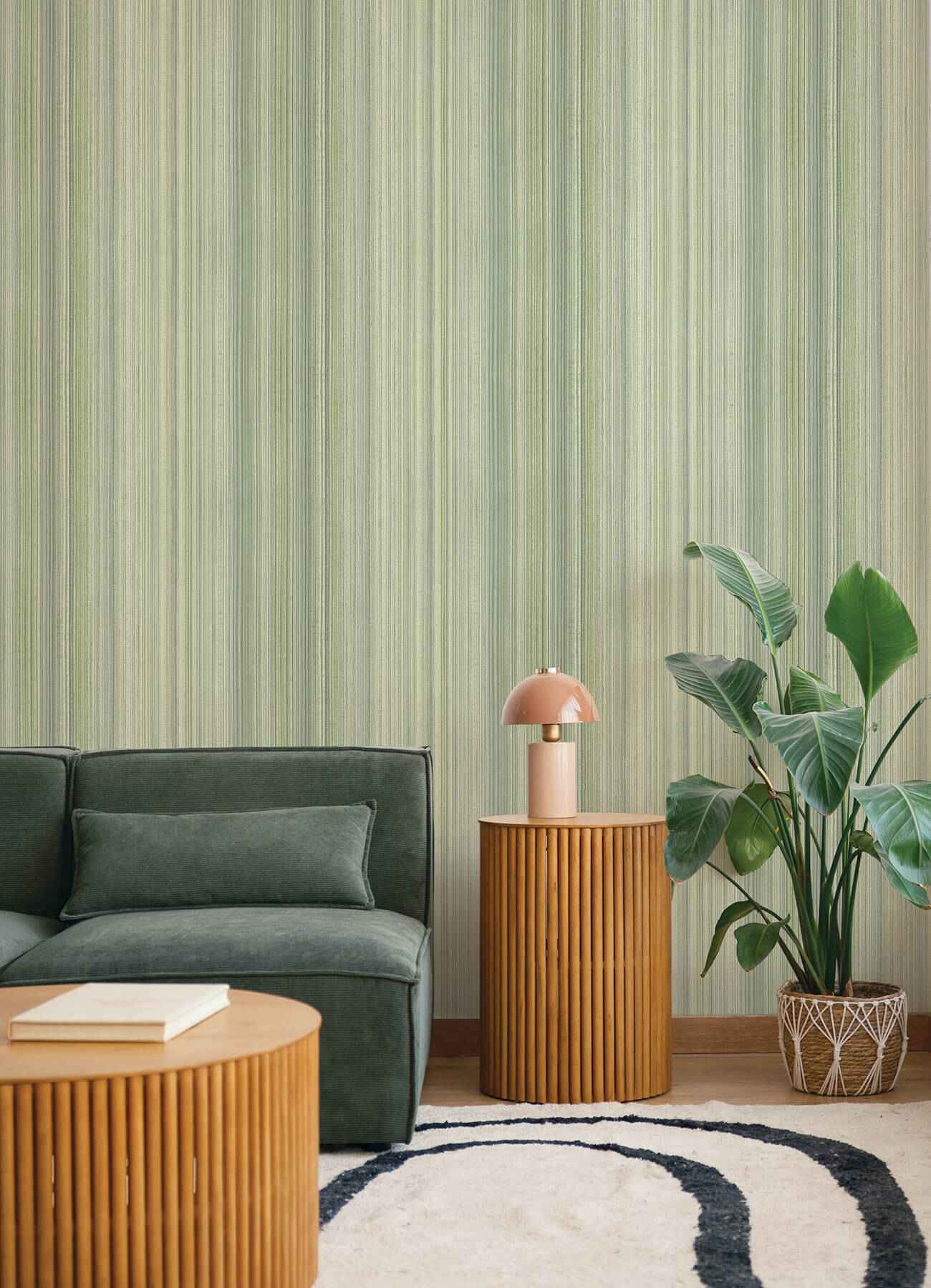 Elan Sea Green Ombre Stripe Wallpaper - York Wallcoverings - 4177-27746 - York Wallcoverings Wallpaper