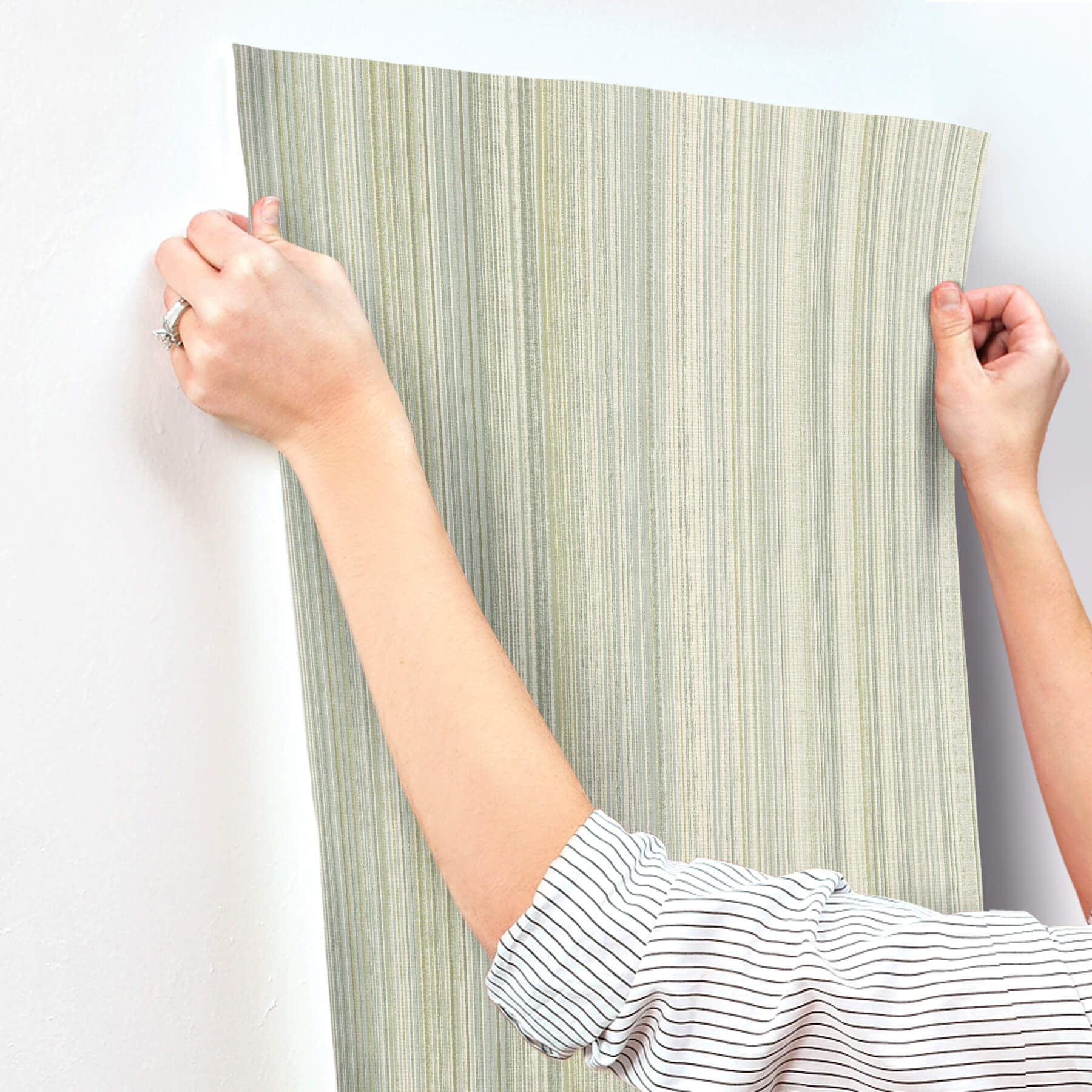 elan-sea-green-ombre-stripe-wallpaper-york-wallcoverings-4177-27746 - York Wallcoverings Wallpaper