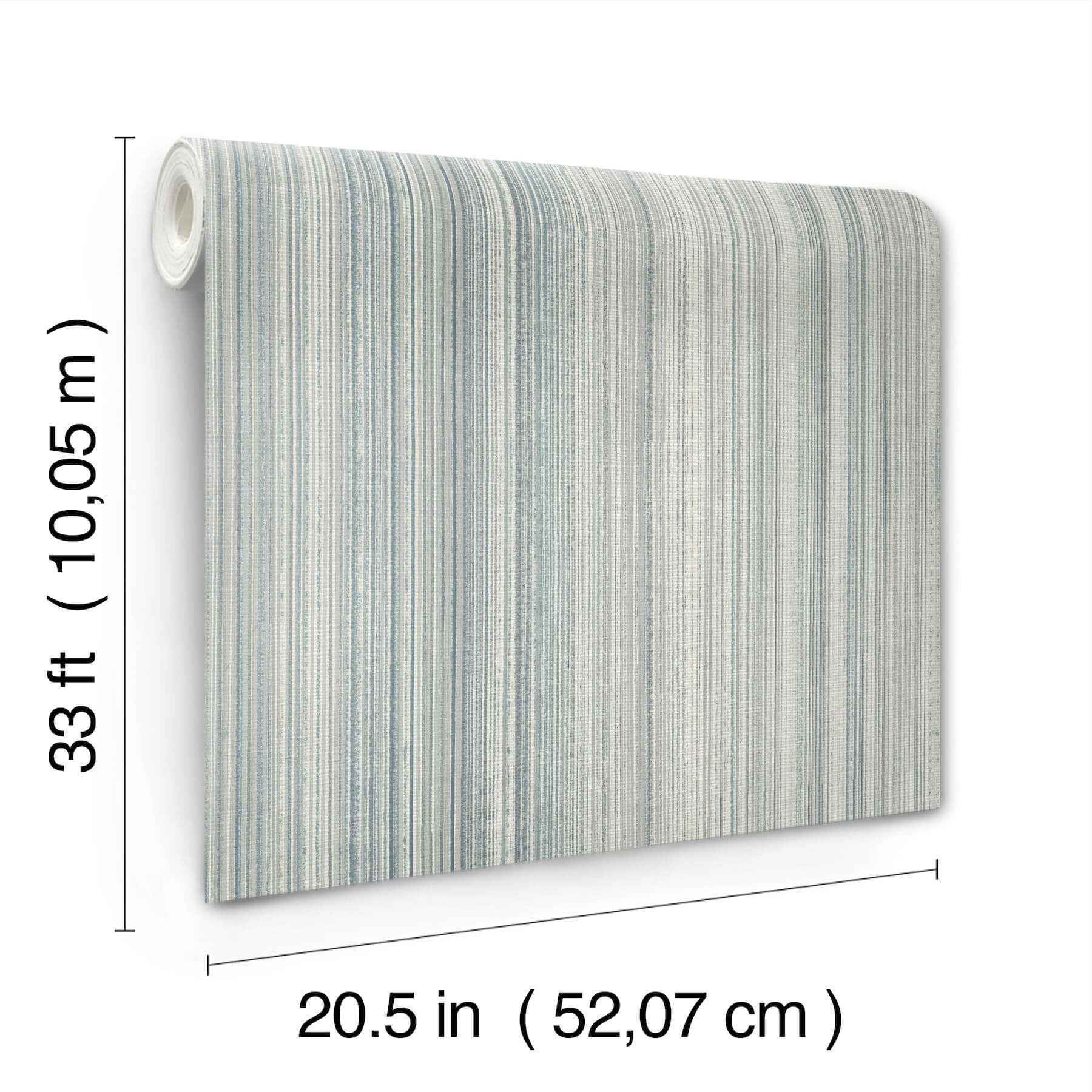 Elan Blue Ombre Stripe Wallpaper - York Wallcoverings - 4177-27748 - York Wallcoverings Wallpaper