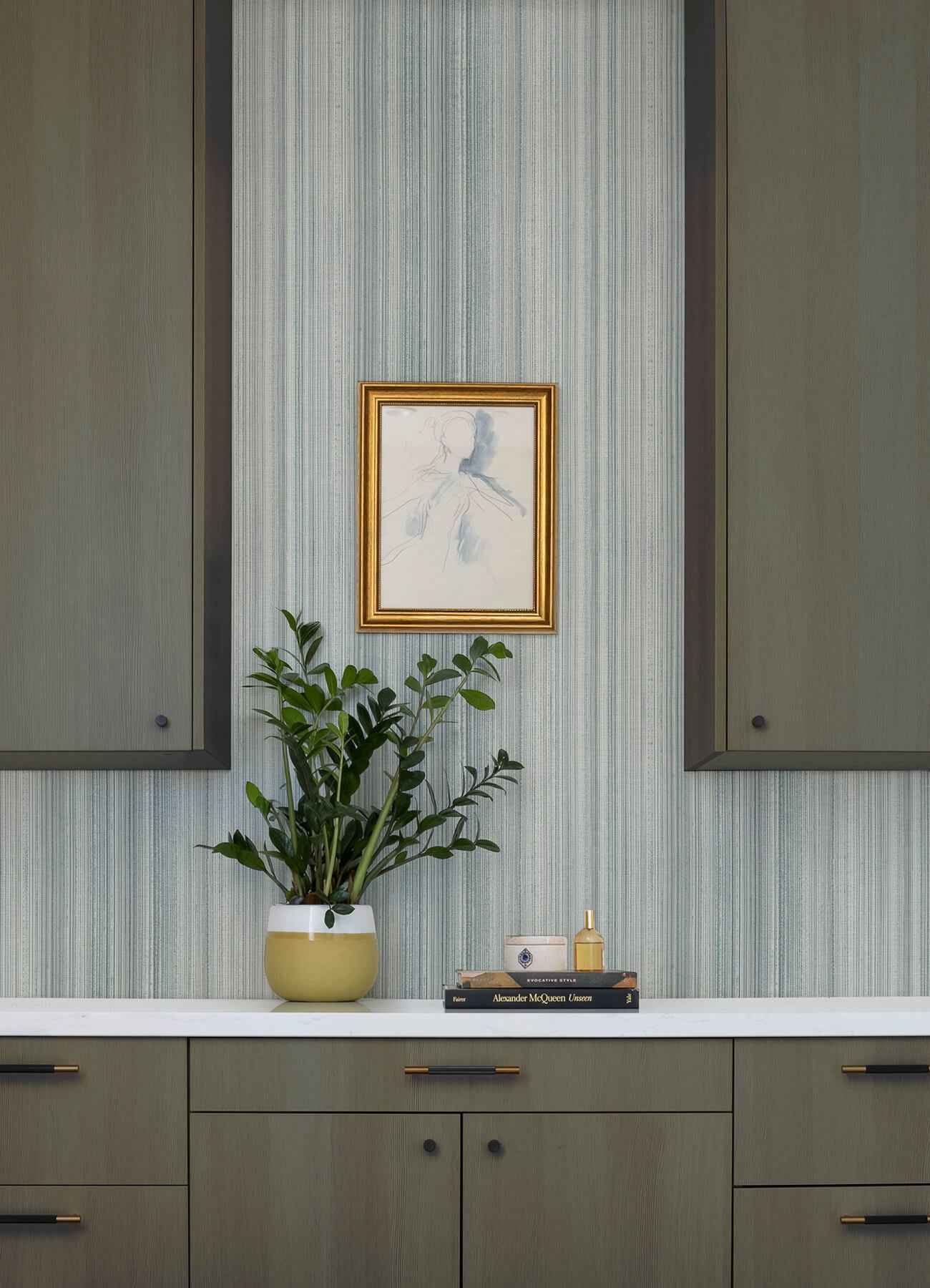 Elan Blue Ombre Stripe Wallpaper - York Wallcoverings - 4177-27748 - York Wallcoverings Wallpaper