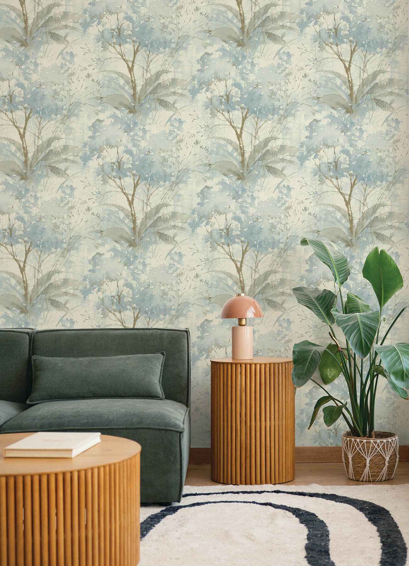 Mistwood Blue Forest Wallpaper - York Wallcoverings - 4177-27749 - York Wallcoverings Wallpaper