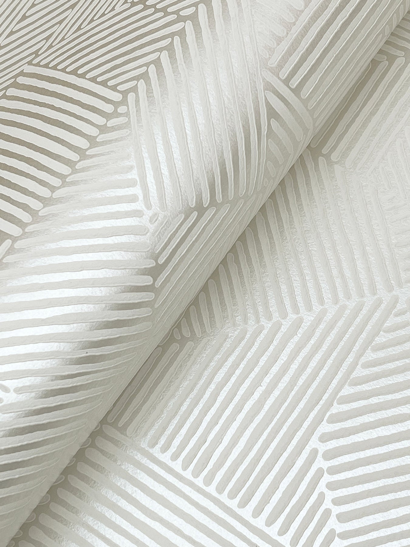 Crescendo Silver Block Geometric Wallpaper - York Wallcoverings - 4177-83300 - York Wallcoverings Wallpaper