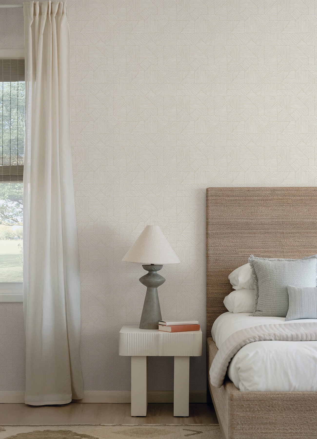 crescendo-silver-block-geometric-wallpaper-york-wallcoverings-4177-83300 - York Wallcoverings Papel pintado
