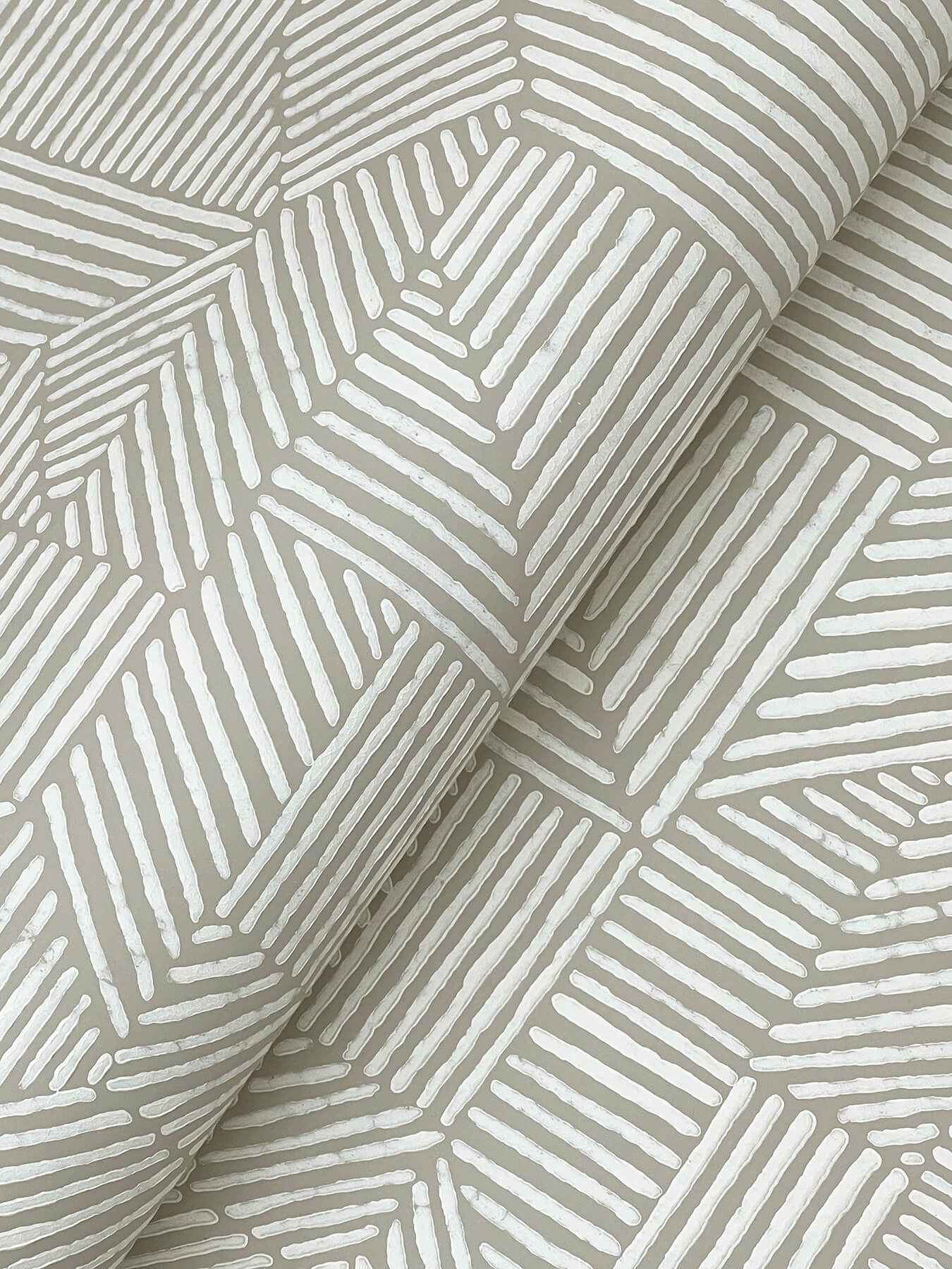 Crescendo Light Grey Block Geometric Wallpaper - York Wallcoverings - 4177-83303 - York Wallcoverings Wallpaper