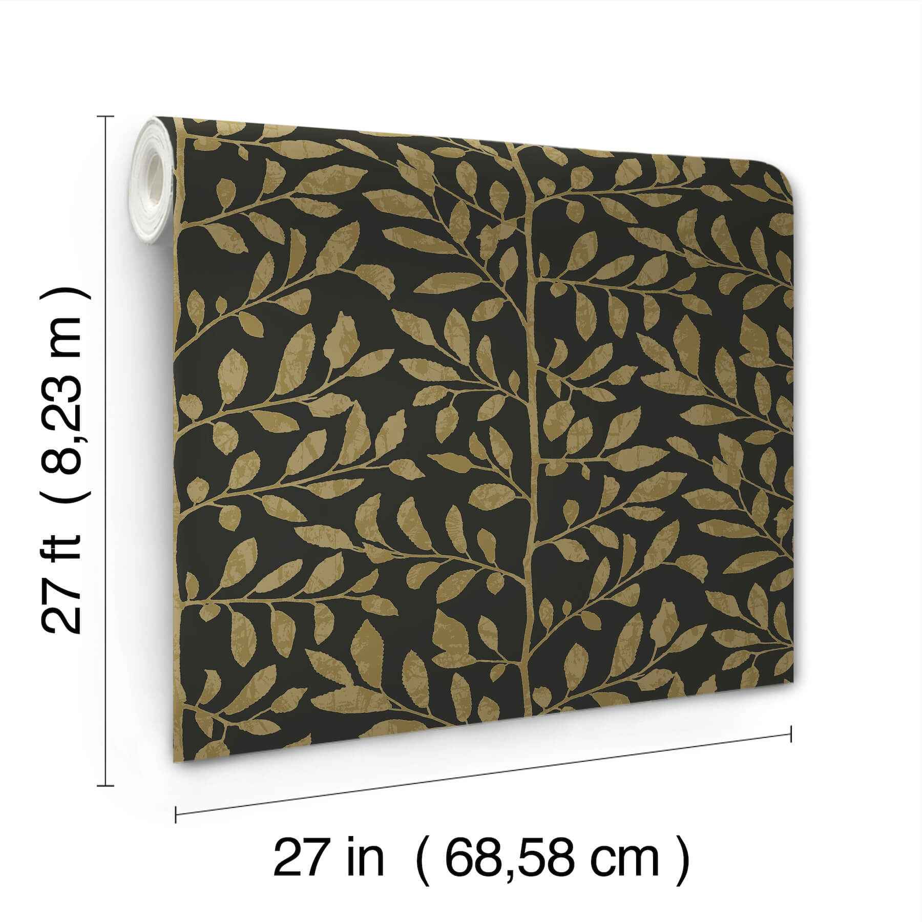 Sagecrest Black Sapling Wallpaper - York Wallcoverings - 4177-83306 - York Wallcoverings Wallpaper