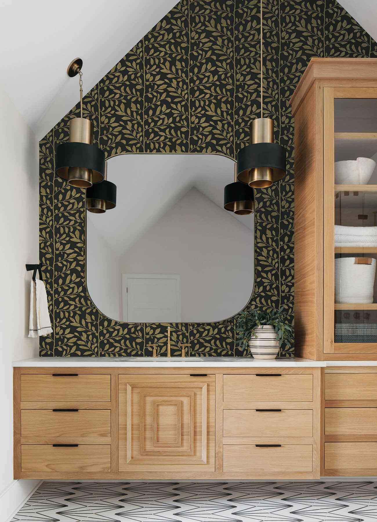 Sagecrest Black Sapling Wallpaper - York Wallcoverings - 4177-83306
