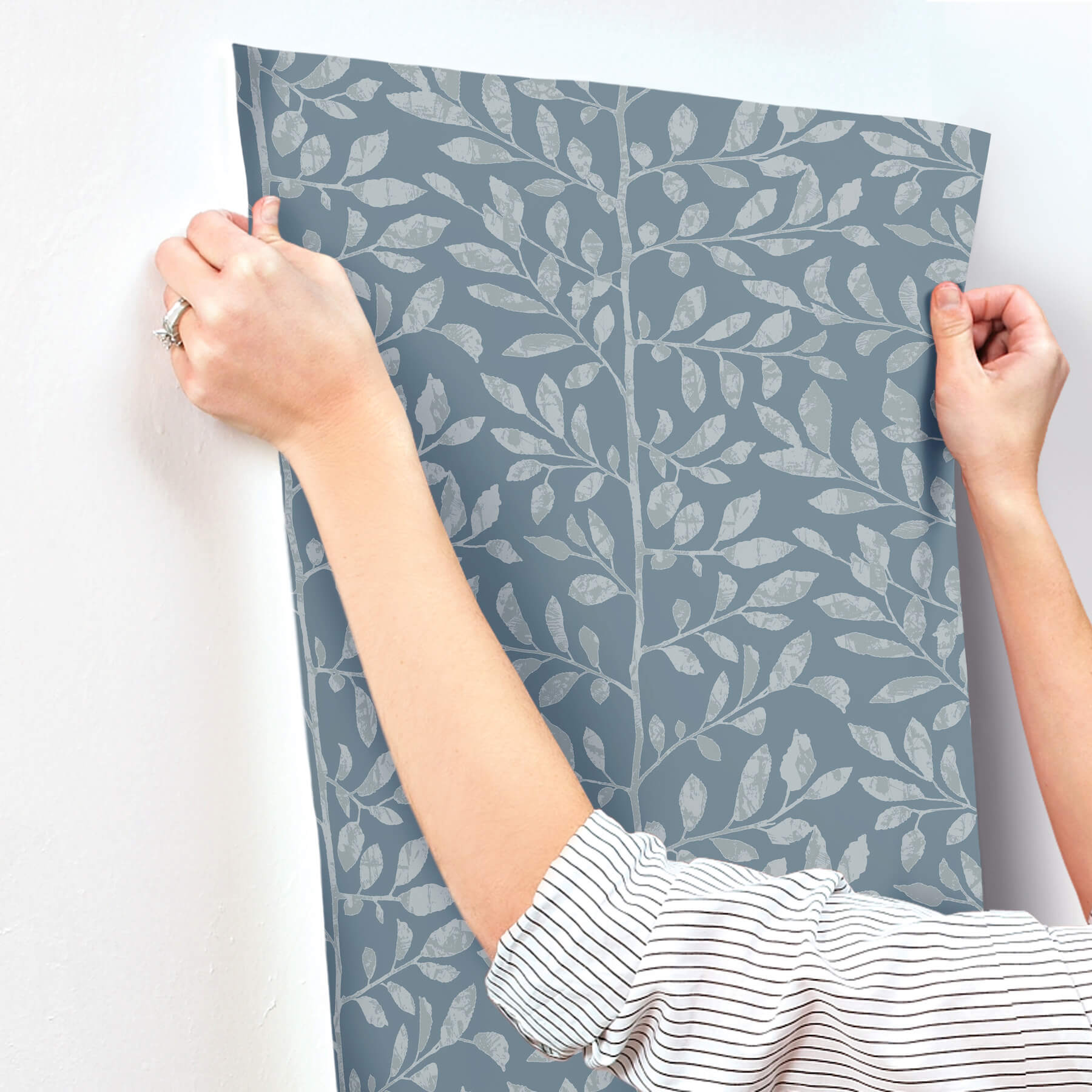 sagecrest-blue-sapling-wallpaper-york-wallcoverings-4177-83309 - York Wallcoverings Wallpaper