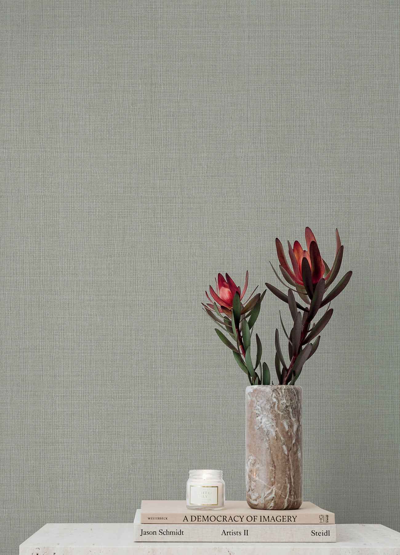 Alba Grey Open Weave Wallpaper - York Wallcoverings - 4193-7402