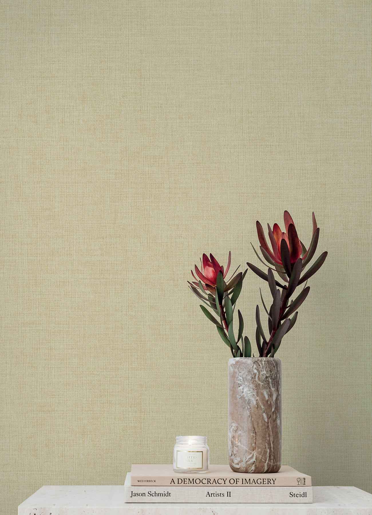 Alba Cream Open Weave Wallpaper - York Wallcoverings - 4193-7404 - York Wallcoverings Wallpaper