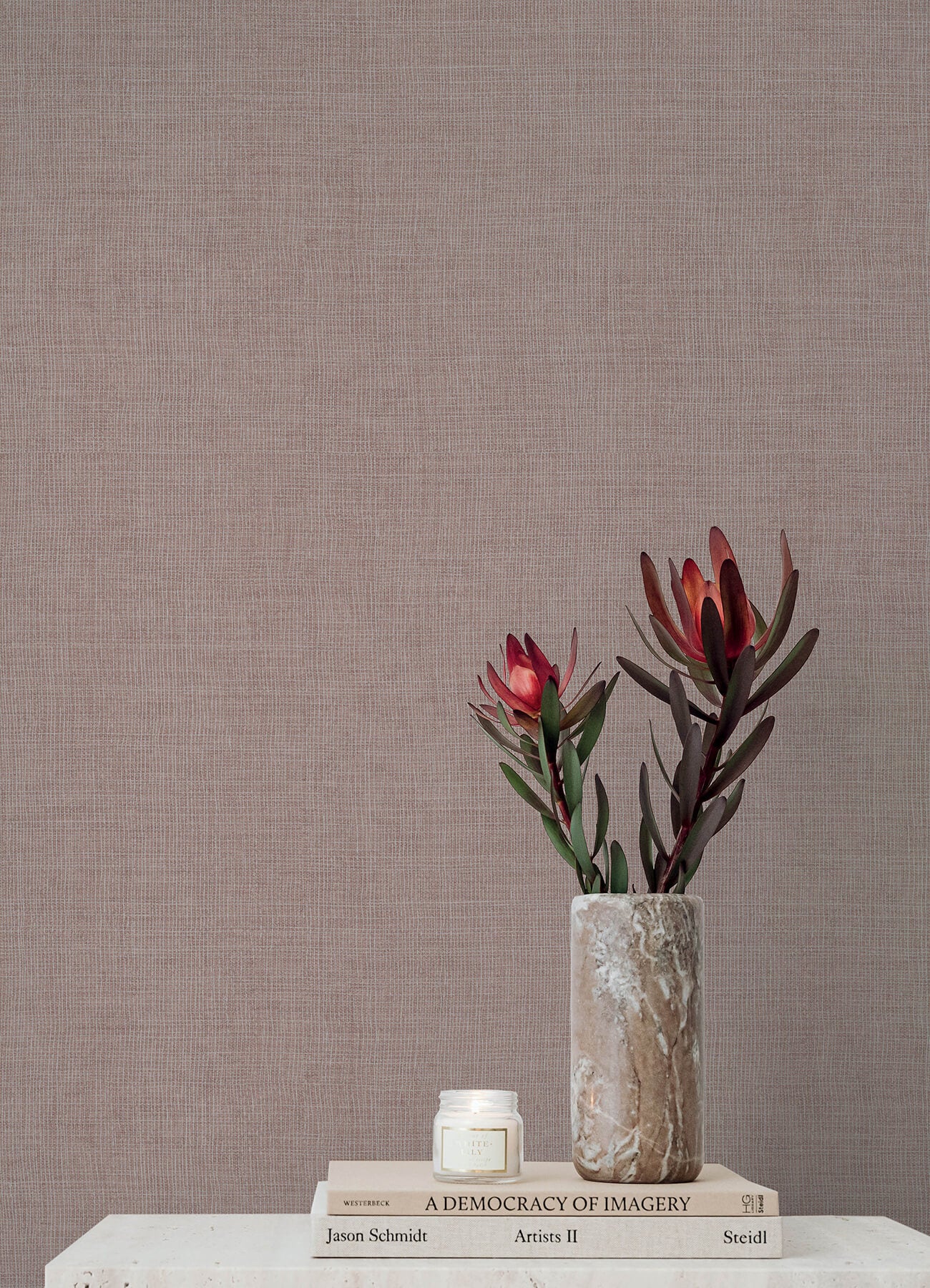 alba-rose-open-weave-wallpaper-york-wallcoverings-4193-7407 - York Wallcoverings Papel pintado