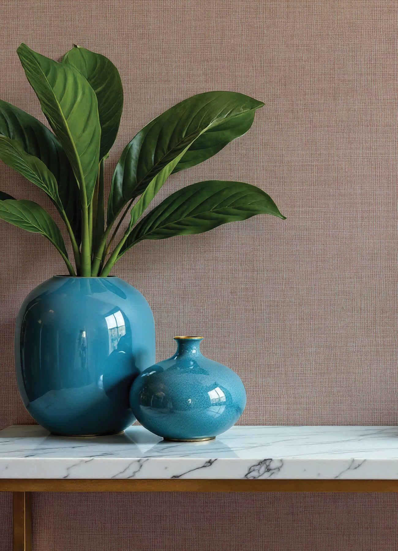 alba-rose-open-weave-wallpaper-york-wallcoverings-4193-7407 - York Wallcoverings Papel pintado