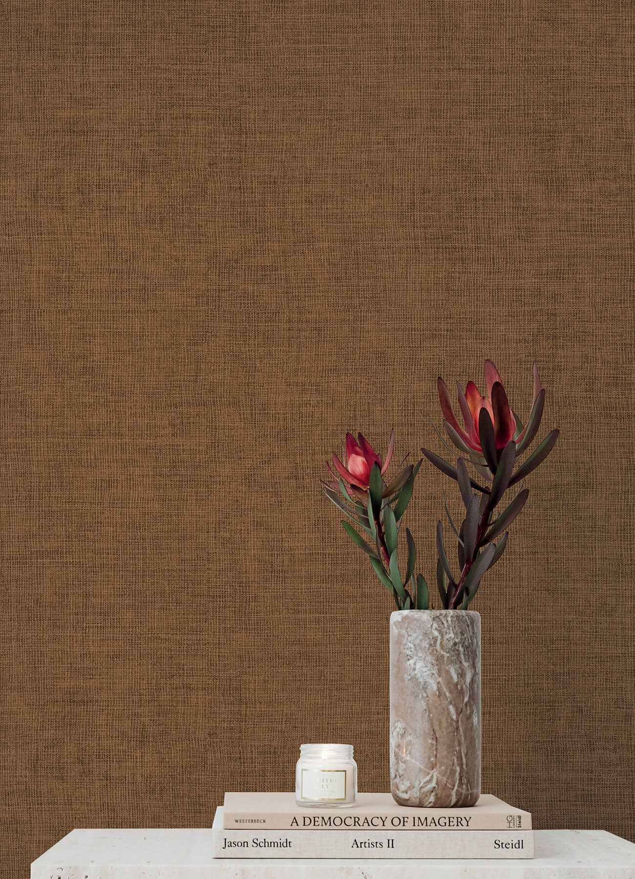 Alba Copper Open Weave Wallpaper - York Wallcoverings - 4193-7409 - York Wallcoverings Wallpaper