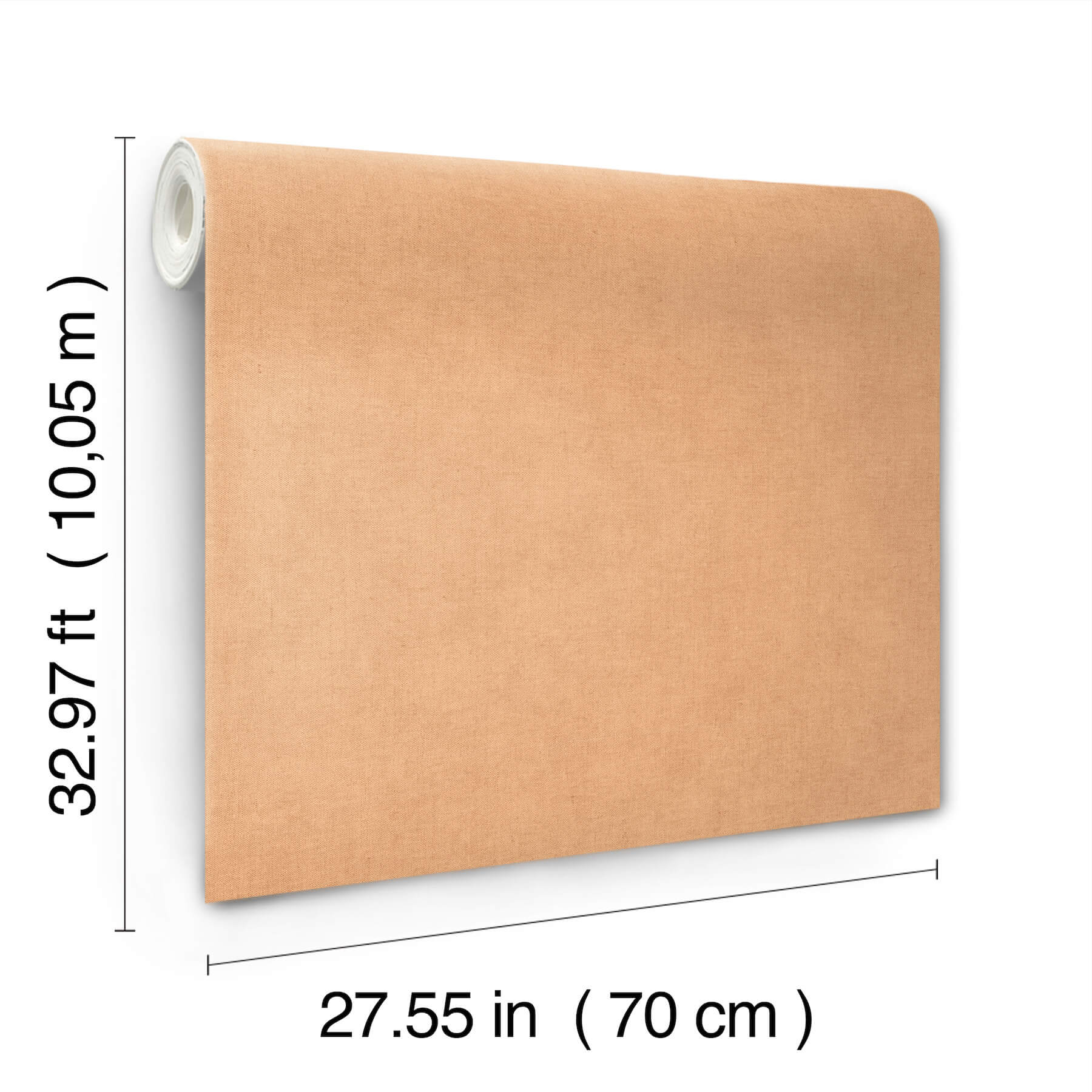 nuovo-apricot-faux-linen-wallpaper-york-wallcoverings-4193-7425 - York Wallcoverings Papel pintado