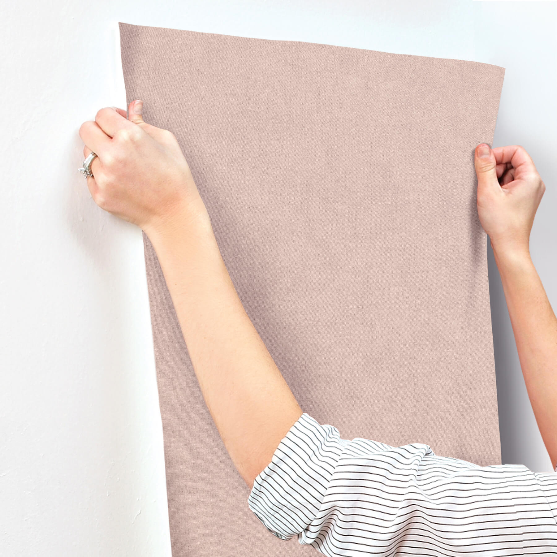 nuovo-rose-faux-linen-wallpaper-york-wallcoverings-4193-7426 - York Wallcoverings Wallpaper