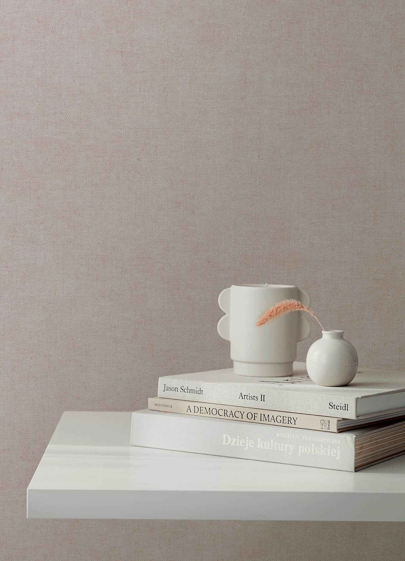 Nuovo Lavender Faux Linen Wallpaper - York Wallcoverings - 4193-7427 - York Wallcoverings Wallpaper