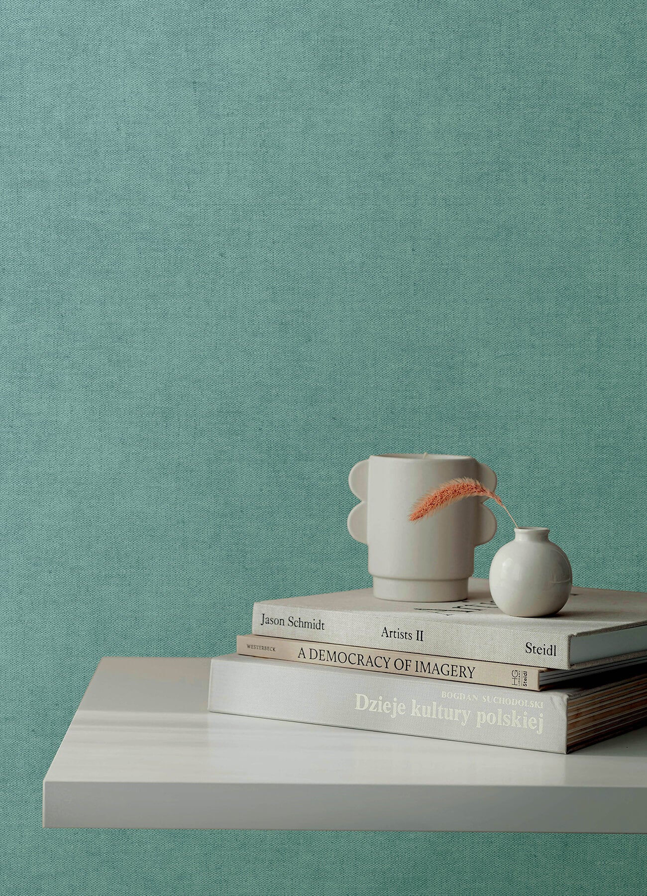 nuovo-light-blue-faux-linen-wallpaper-york-wallcoverings-4193-7433 - York Wallcoverings Papel pintado