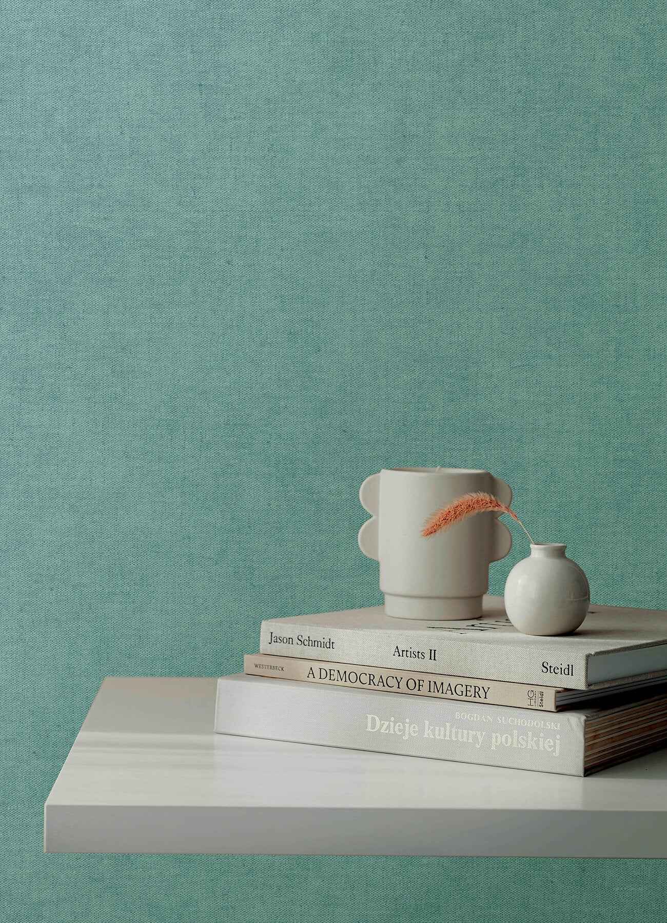 Nuovo Light Blue Faux Linen Wallpaper - York Wallcoverings - 4193-7433 - York Wallcoverings Wallpaper